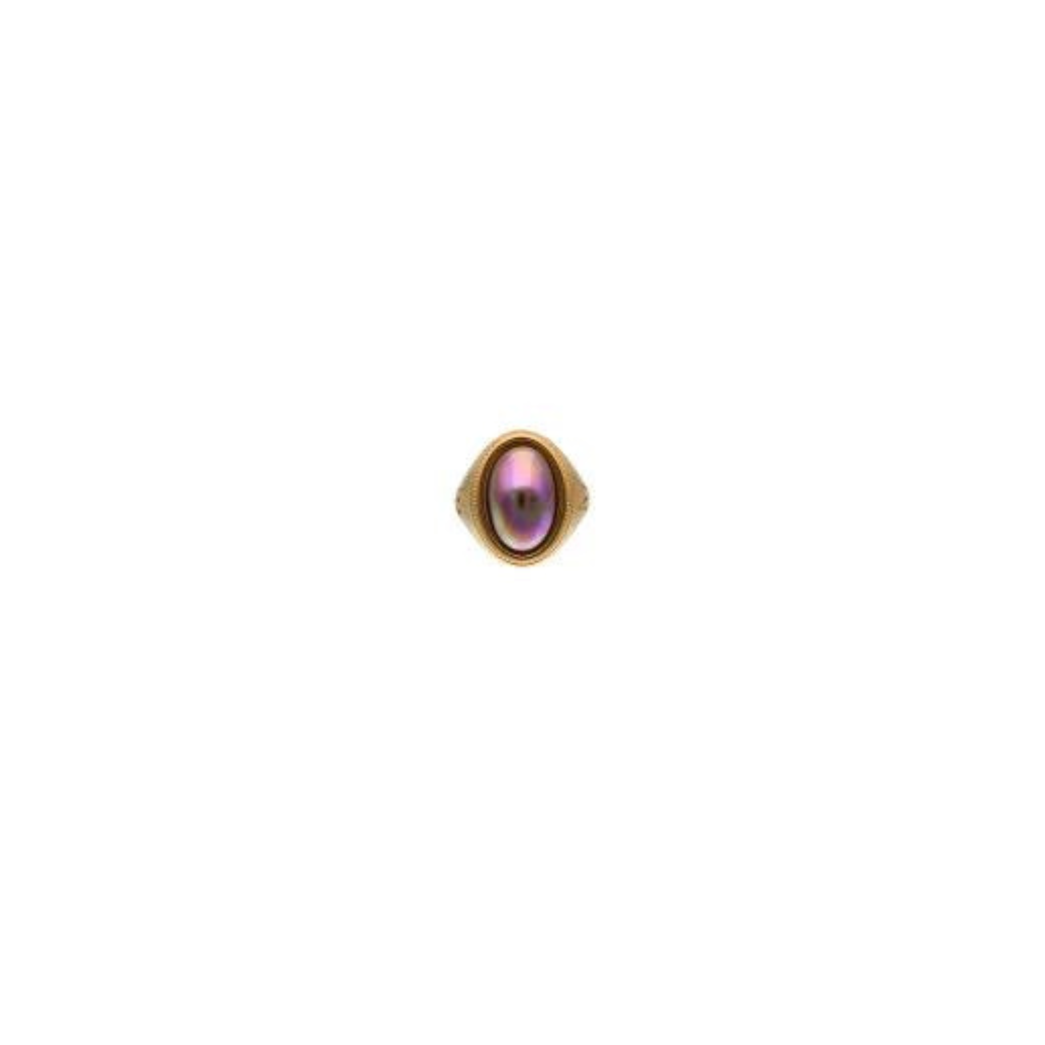 Zale Oval Aubergine Signet Ring - Karlas Jewelry & Gifts
