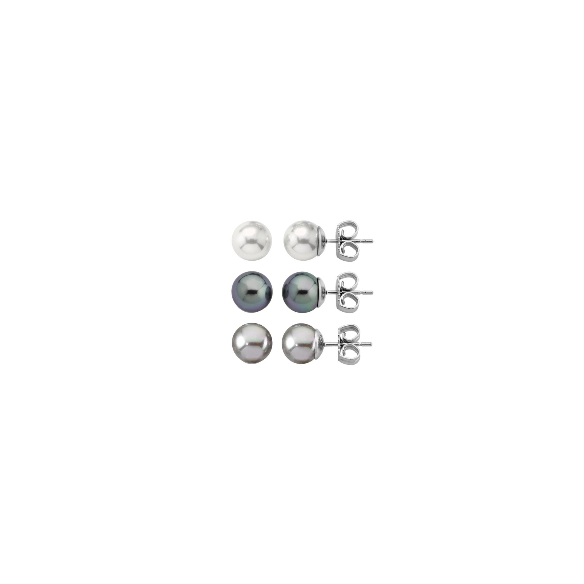 Lyra 3 Pearl Stud Set - Karlas Jewelry & Gifts