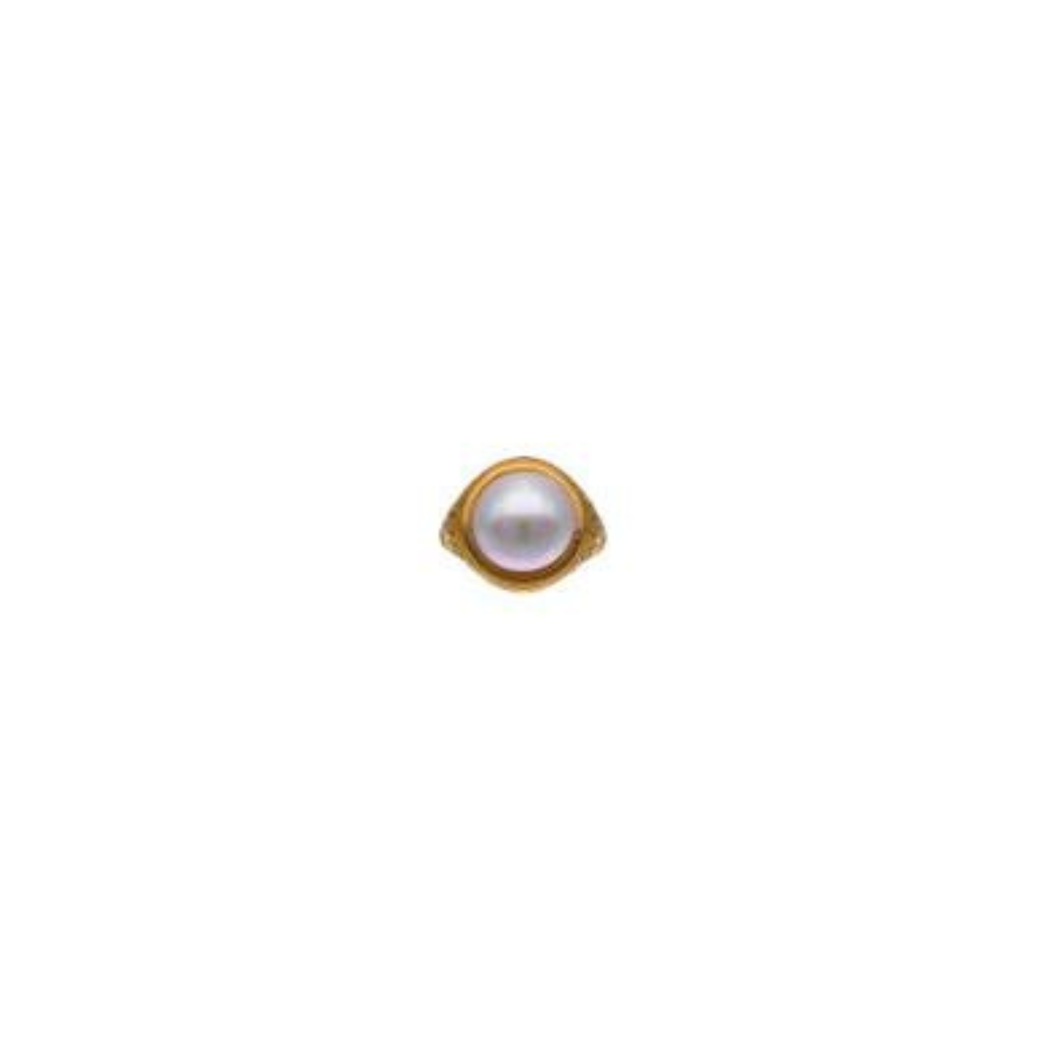Zale White Pearl Signet Ring - Karlas Jewelry & Gifts