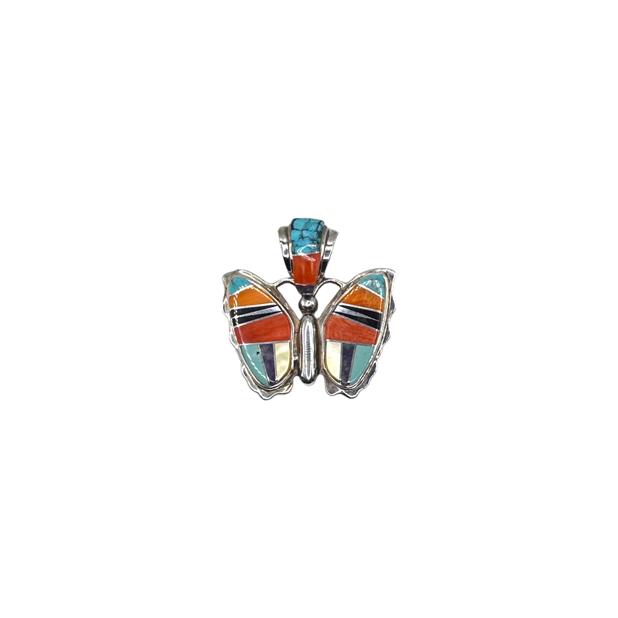 Butterfly Inlaid Pedant - Karlas Jewelry & Gifts