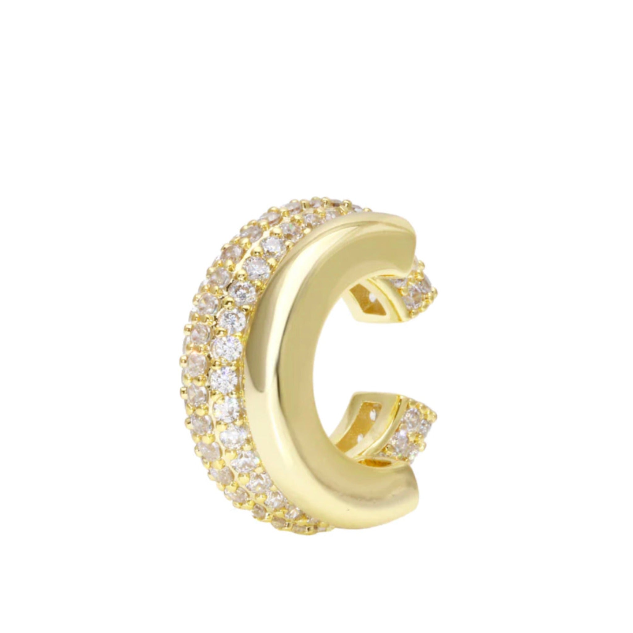Double Chunk Cuff CZ - Karlas Jewelry & Gifts