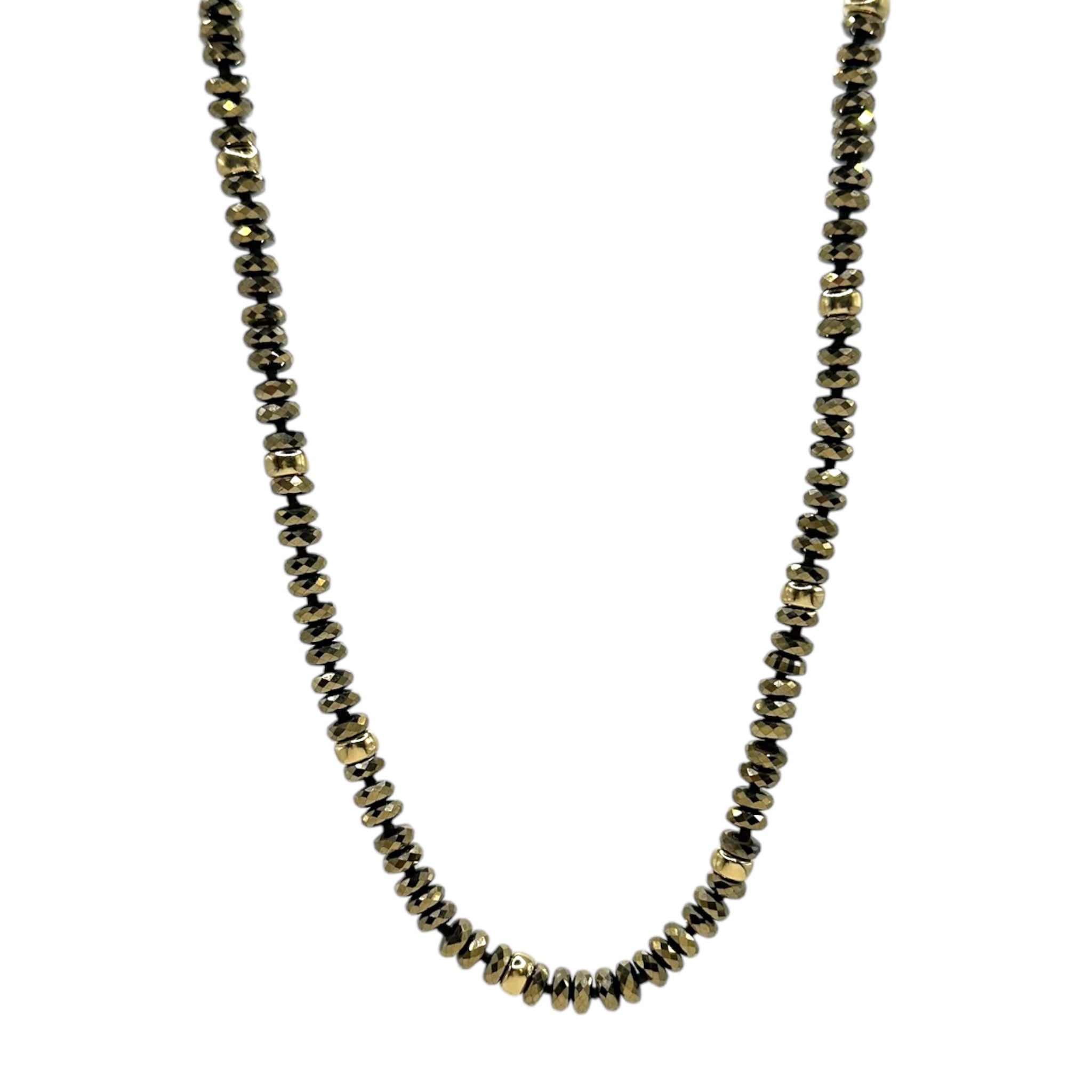 Faceted Pyrite Necklace - Karlas Jewelry & Gifts