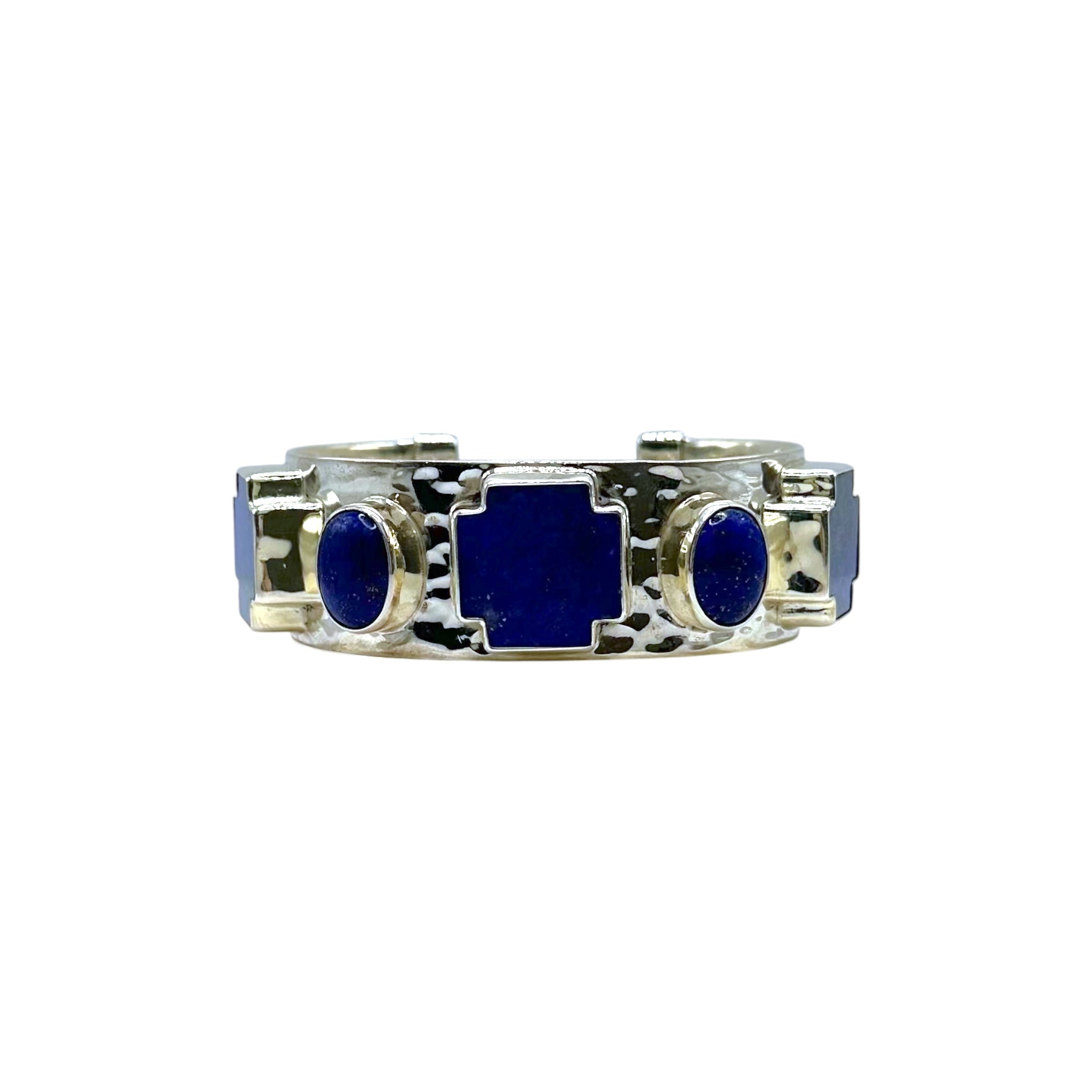La Reyna Lapis Triple Cross Cuff - Karlas Jewelry & Gifts