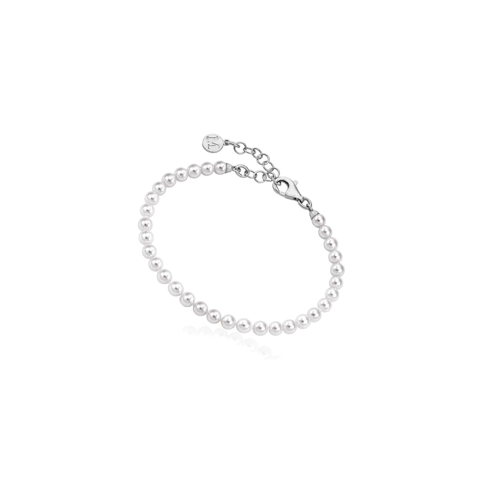 Ballet 4mm Pearl Bracelet - Silver - Karlas Jewelry & Gifts