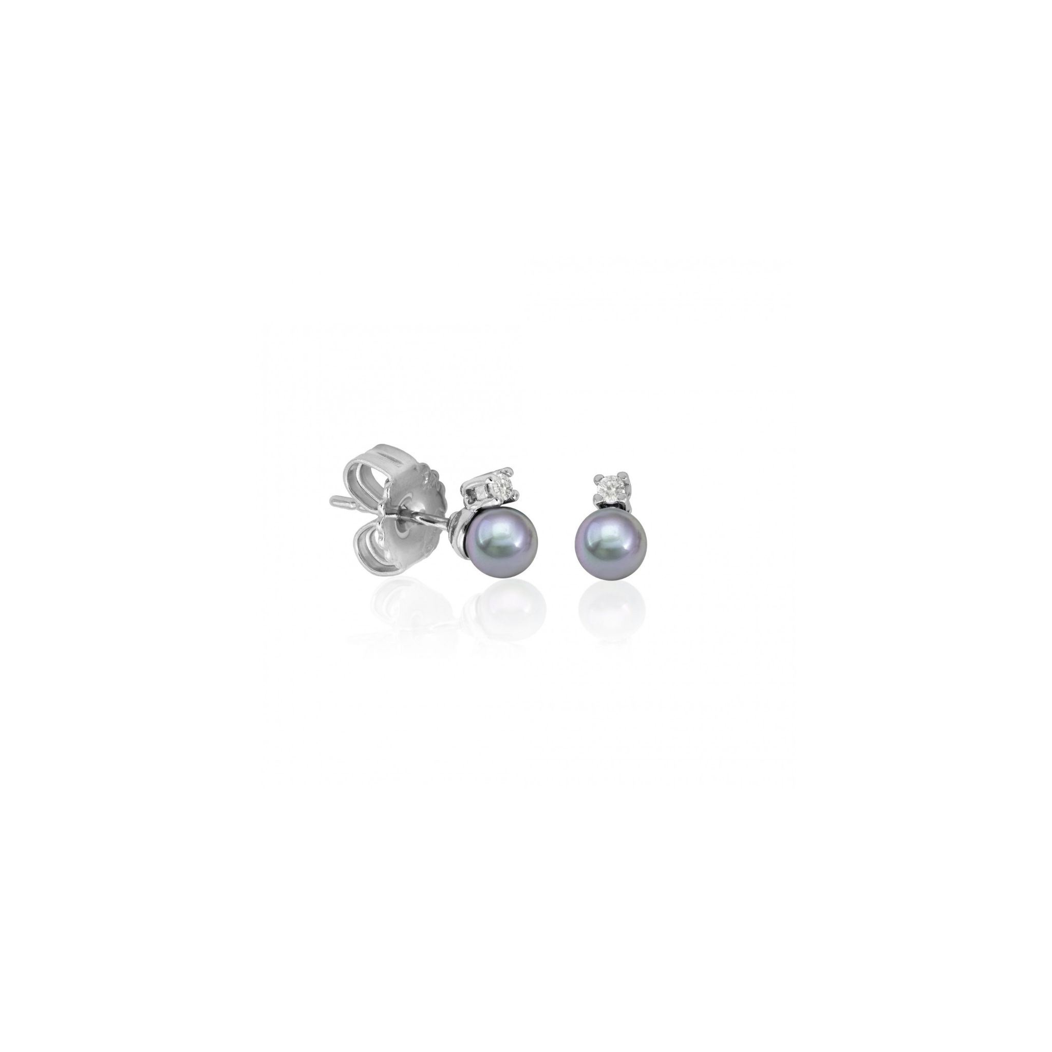Majorica Mini Round Pearl CZ Studs - Karlas Jewelry & Gifts