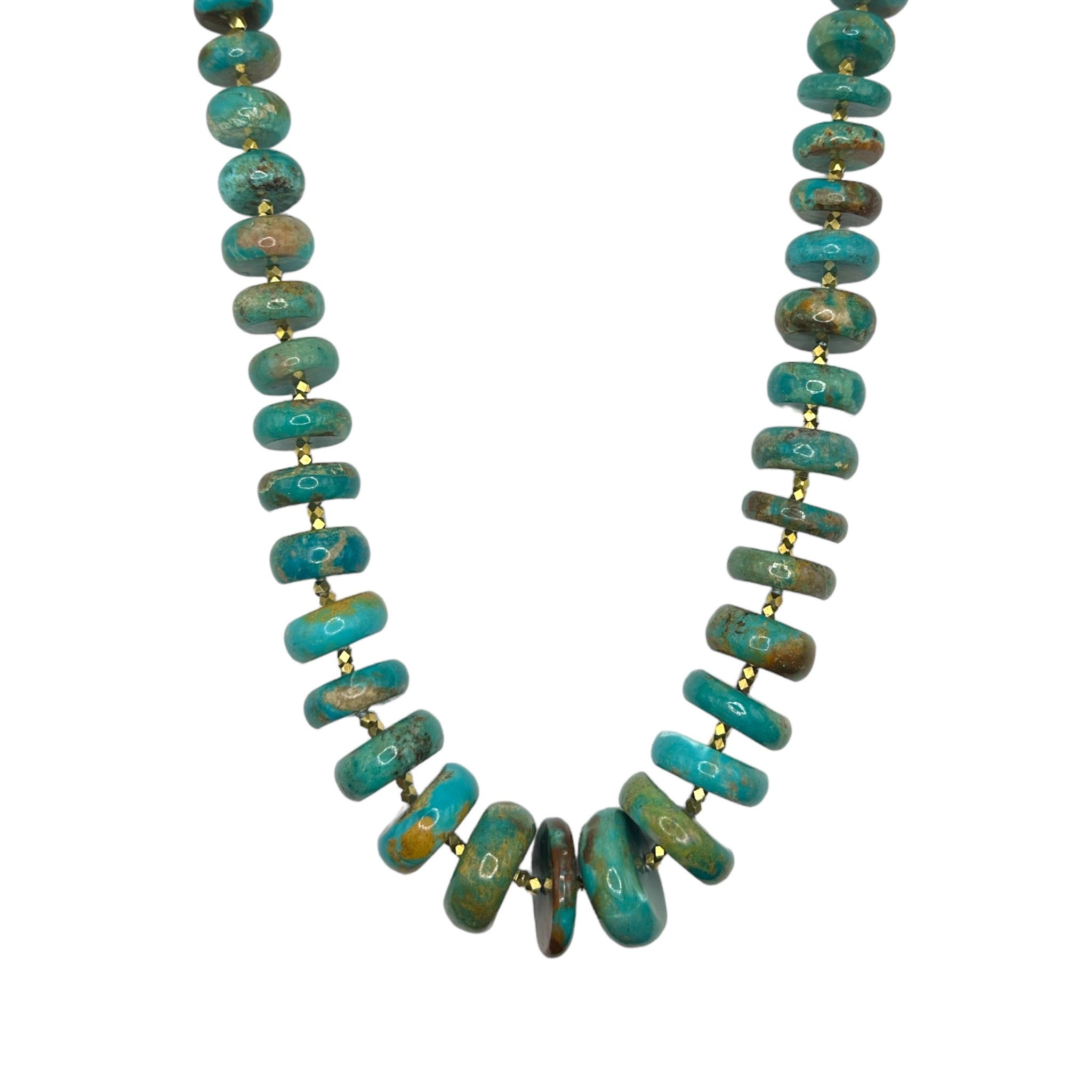 Rondelle Turquoise Necklace - Karlas Jewelry & Gifts