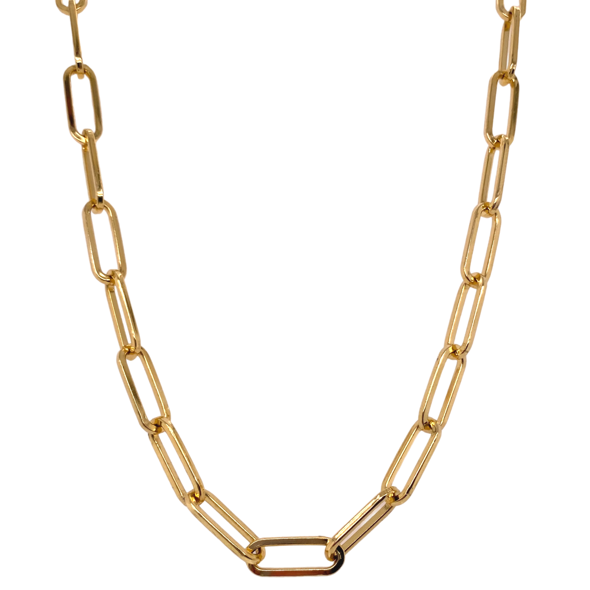 Samantha Paper Clip Necklace - Karlas Jewelry & Gifts