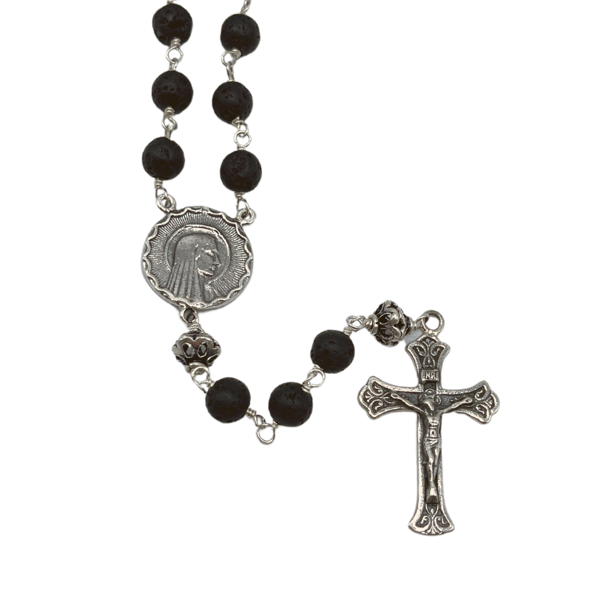 Lava Rock Rosary - Karlas Jewelry & Gifts