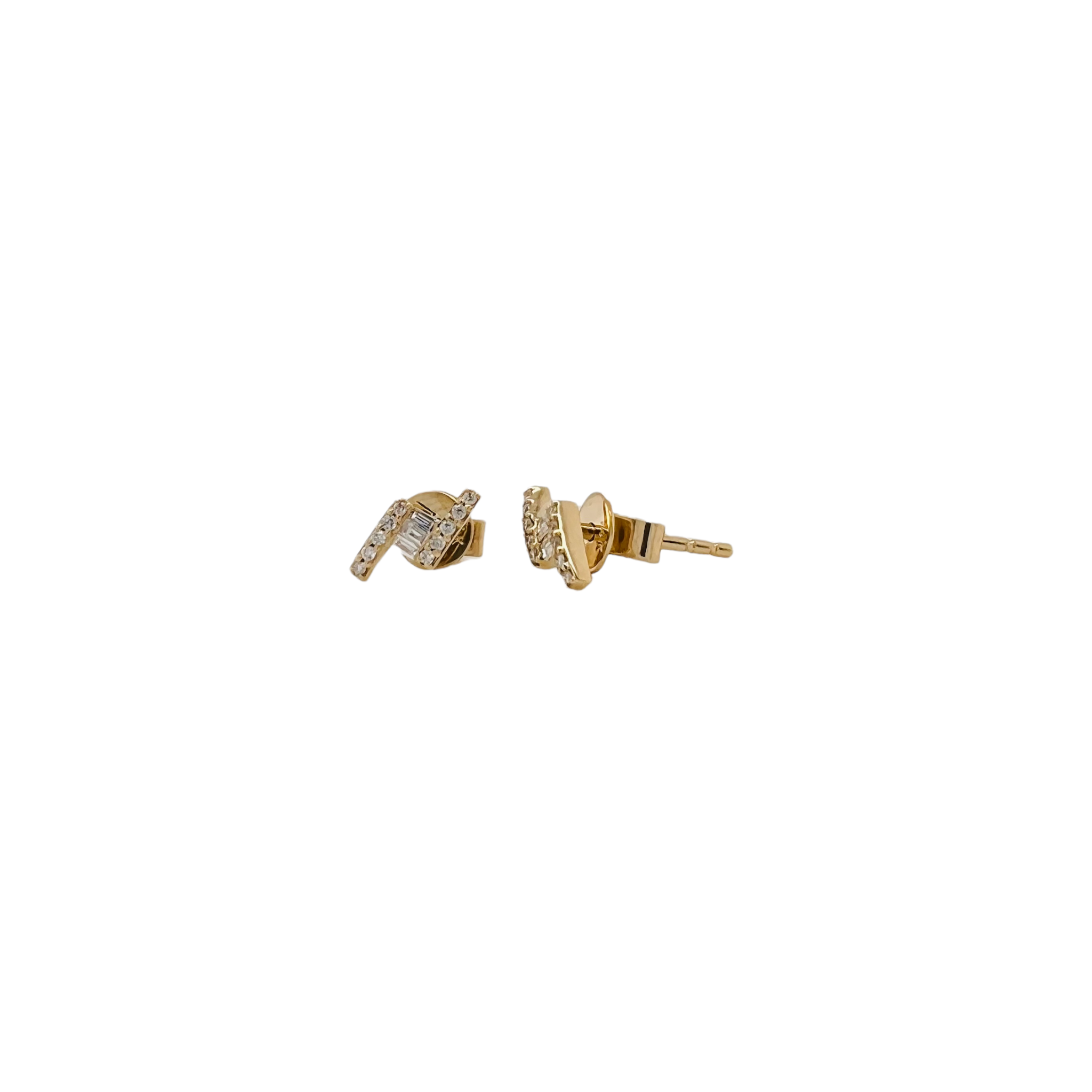 Diamond Lightning Bolt Studs - Karlas Jewelry & Gifts