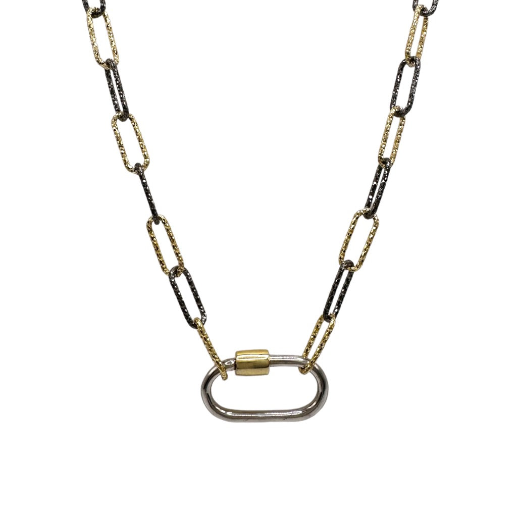 Paperclip store lock necklace