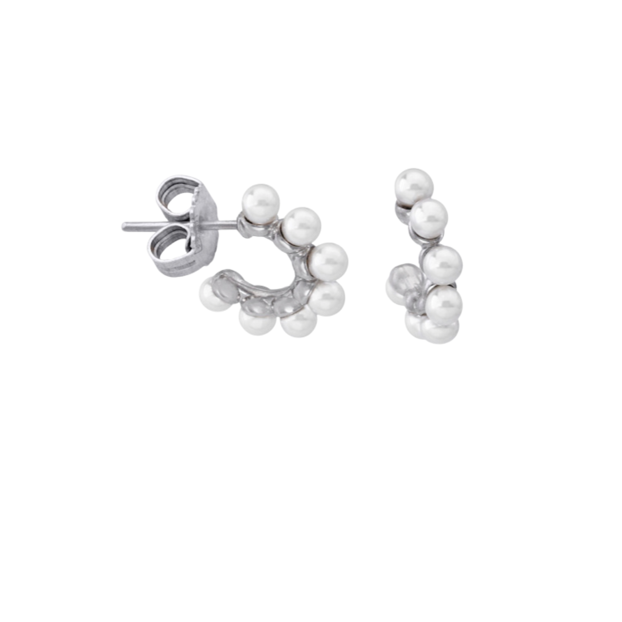 Majorica Tiny Pearl Hoops - Karlas Jewelry & Gifts