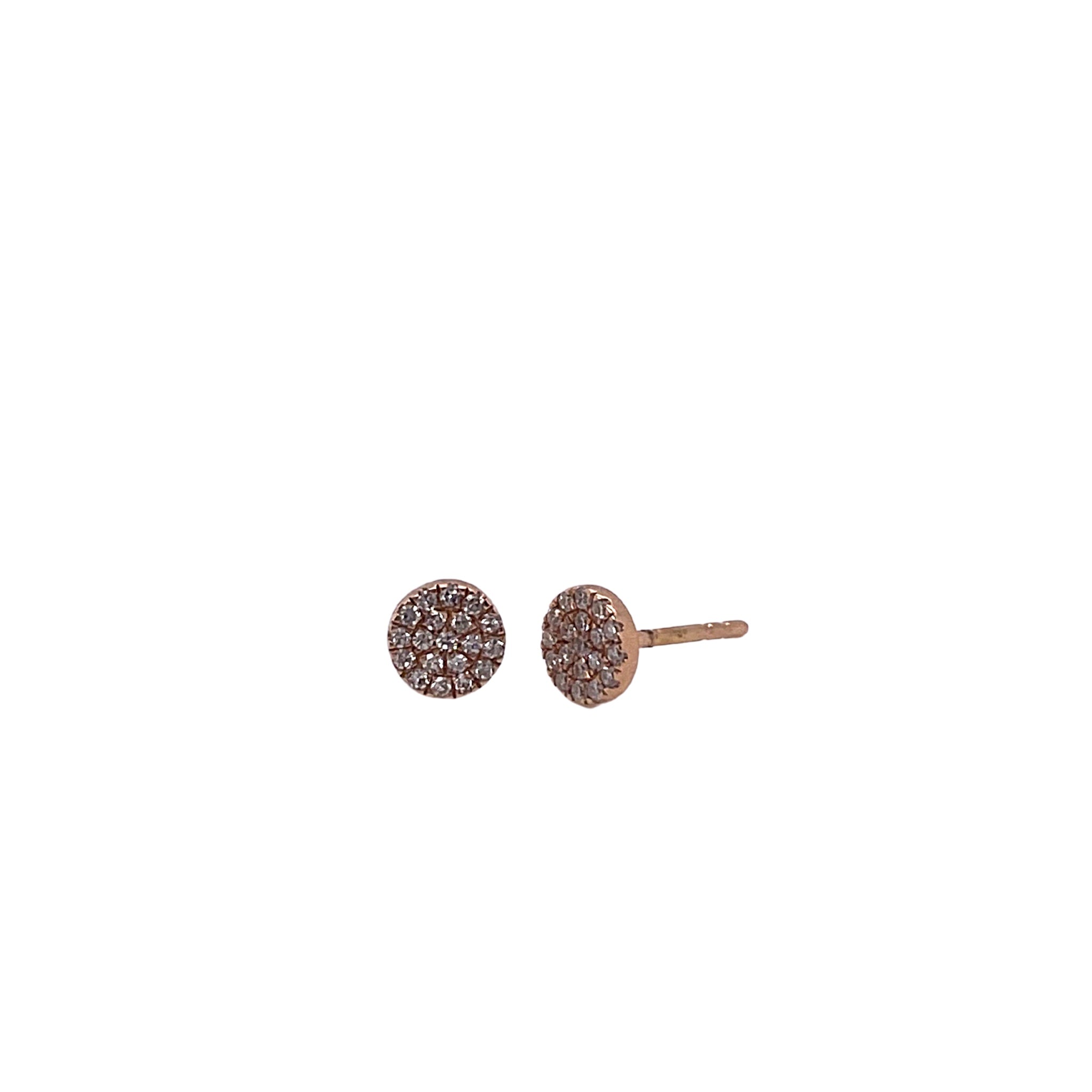 Diamond Disc Studs - Karlas Jewelry & Gifts