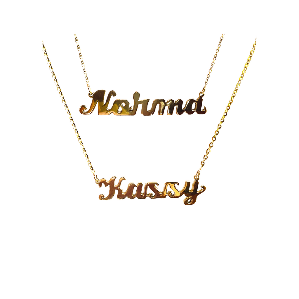 14k Gold Nameplate - Karlas Jewelry & Gifts