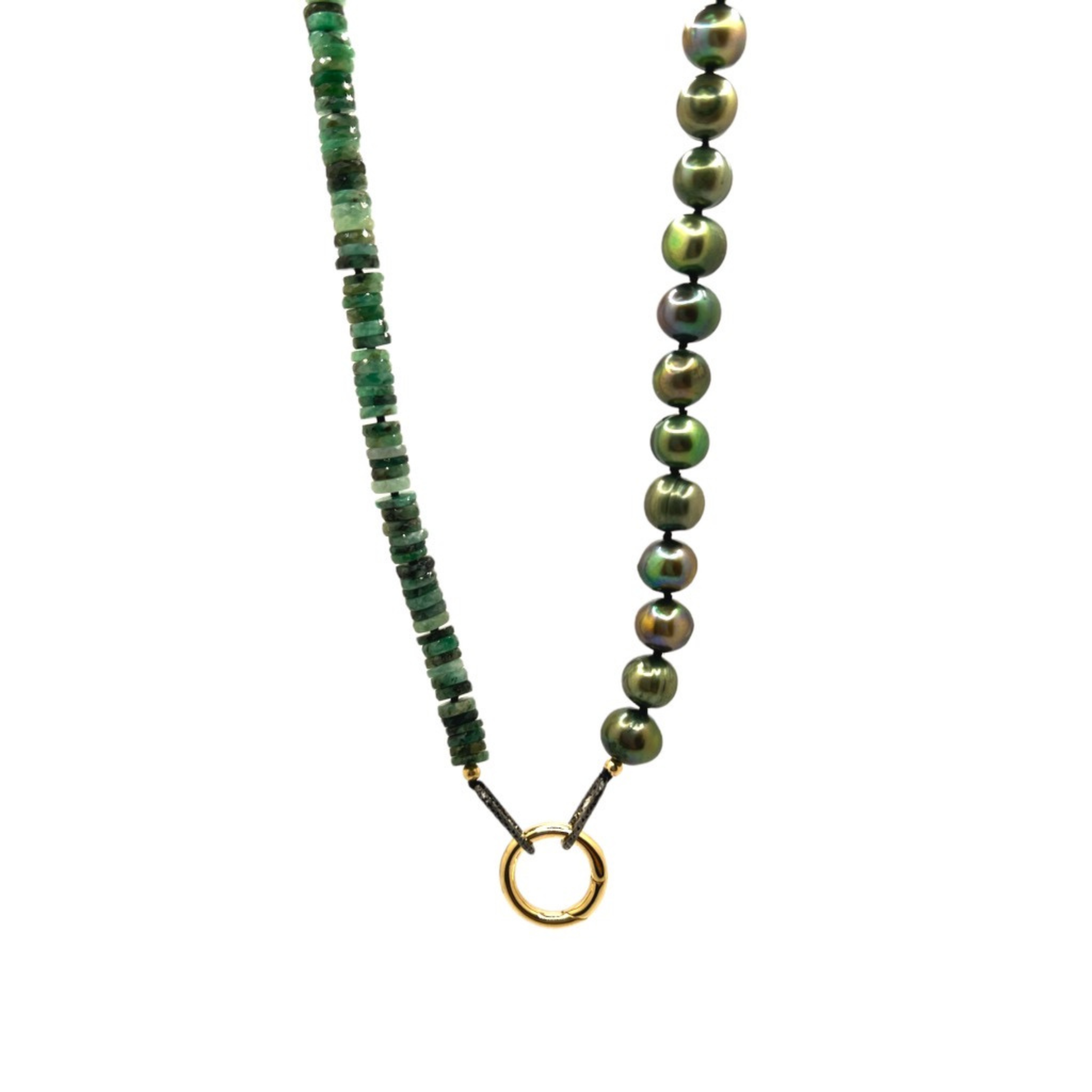 Pearl + Heishi Stone Necklace - Karlas Jewelry & Gifts