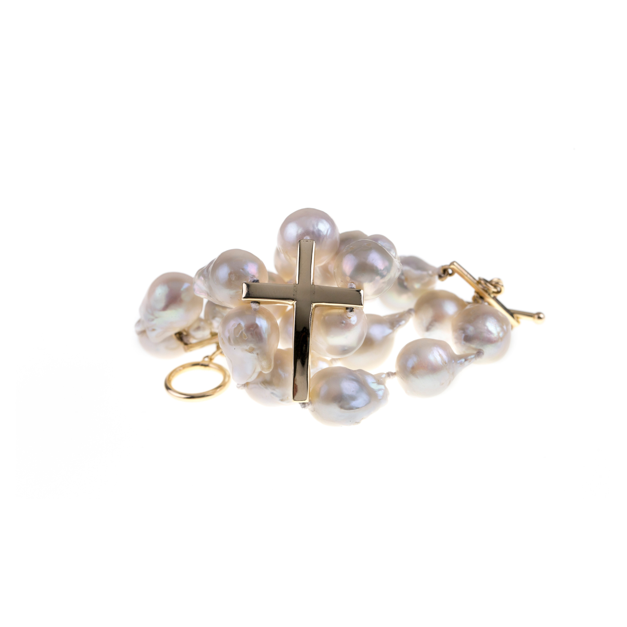Baroque Cross Bracelet - Karlas Jewelry & Gifts