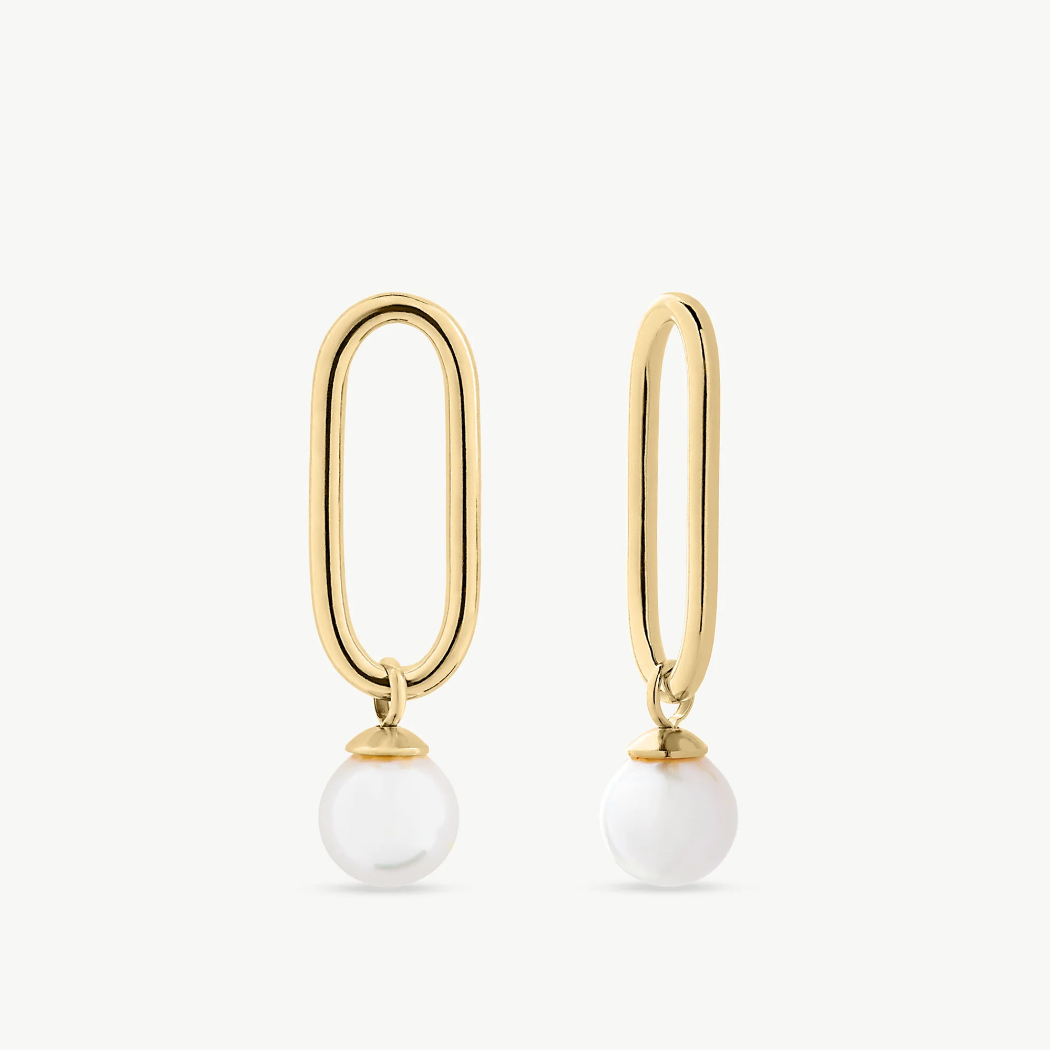 Majorica Short Link 6mm Pearl Earrings - Karlas Jewelry & Gifts