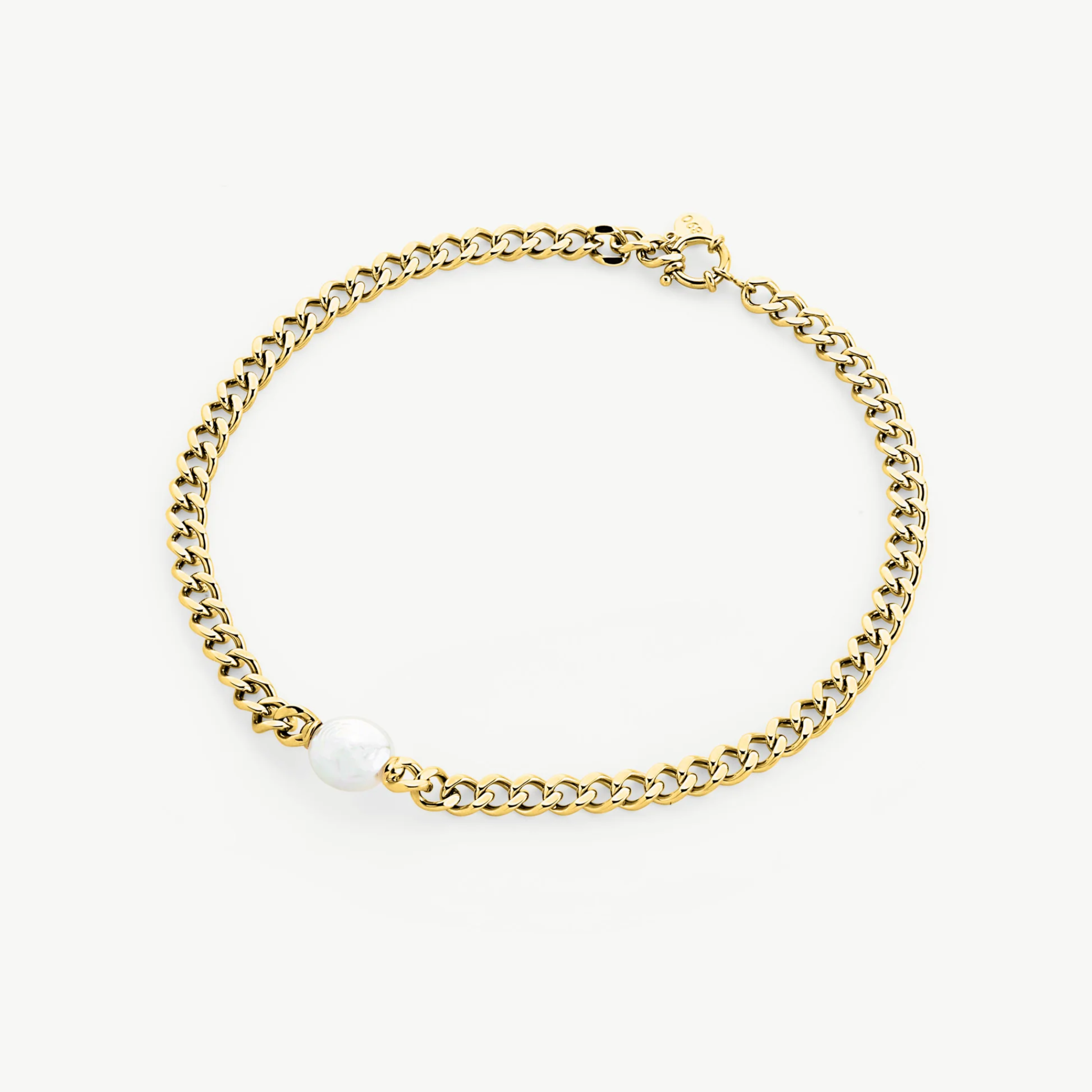 Chain Puffy 15mm Pearl Necklace - Karlas Jewelry & Gifts