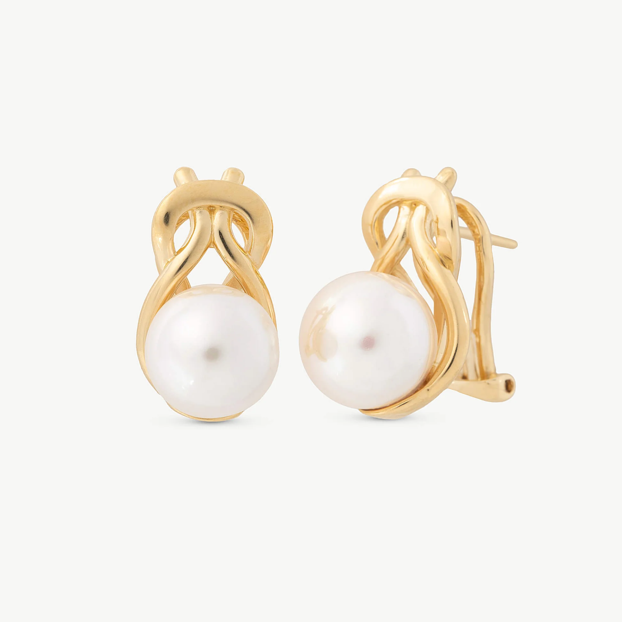 Vega 8mm Pearl GP Earrings - Karlas Jewelry & Gifts