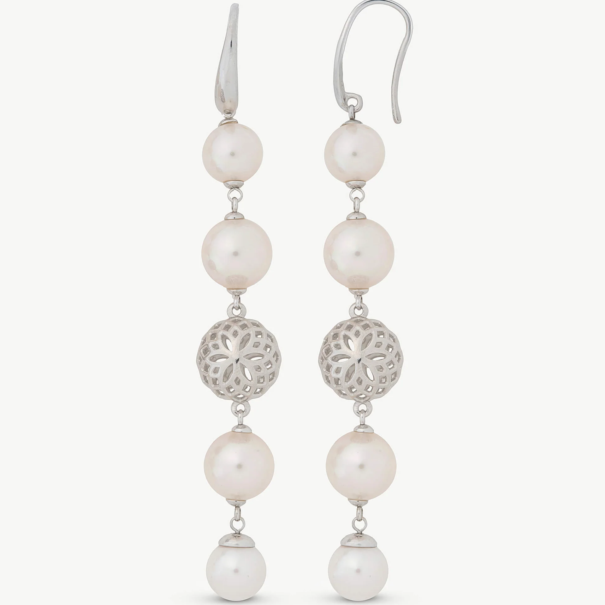 Eternal Long Pearl Earrings - Karlas Jewelry & Gifts