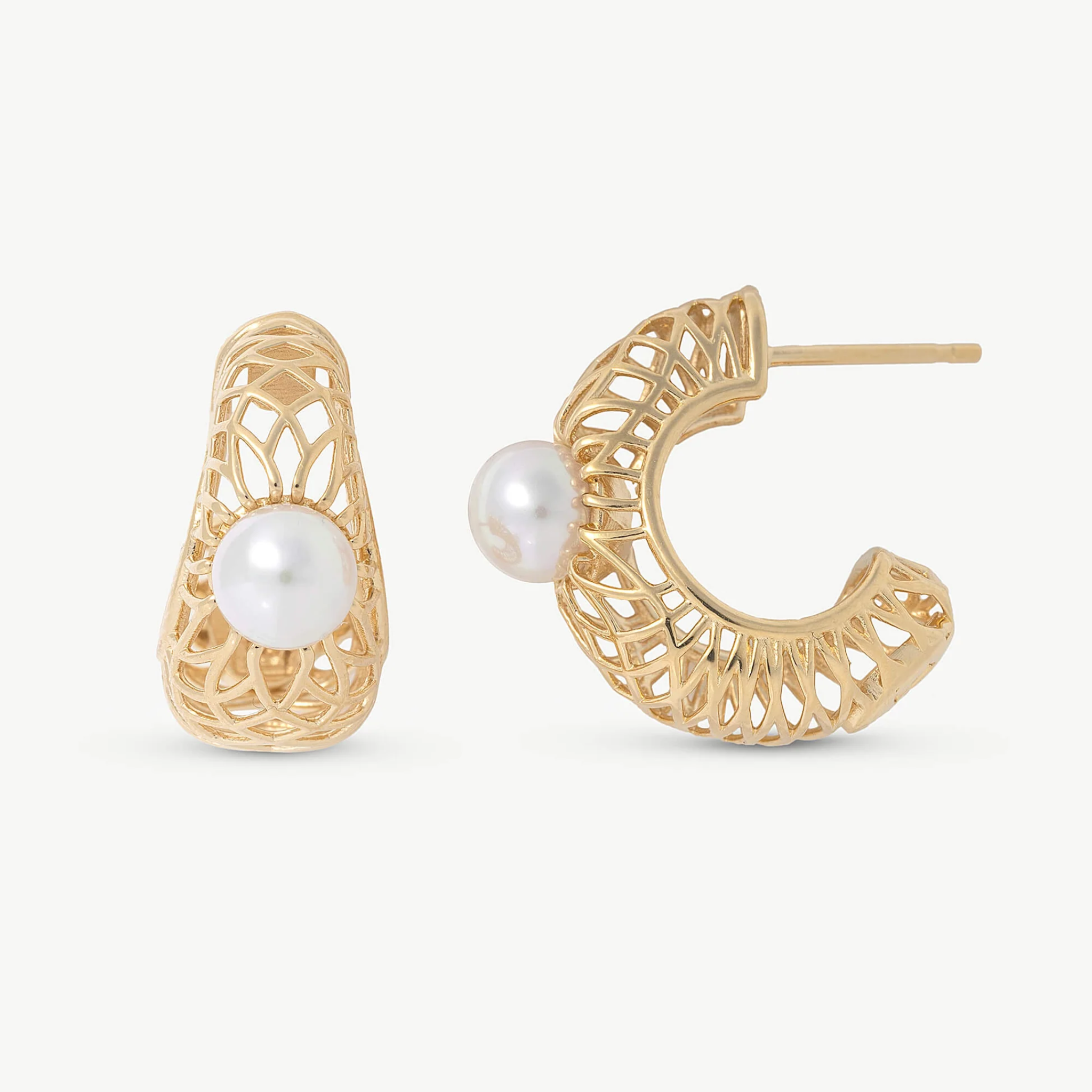 Etna Hoop Pearl Earrings - Karlas Jewelry & Gifts