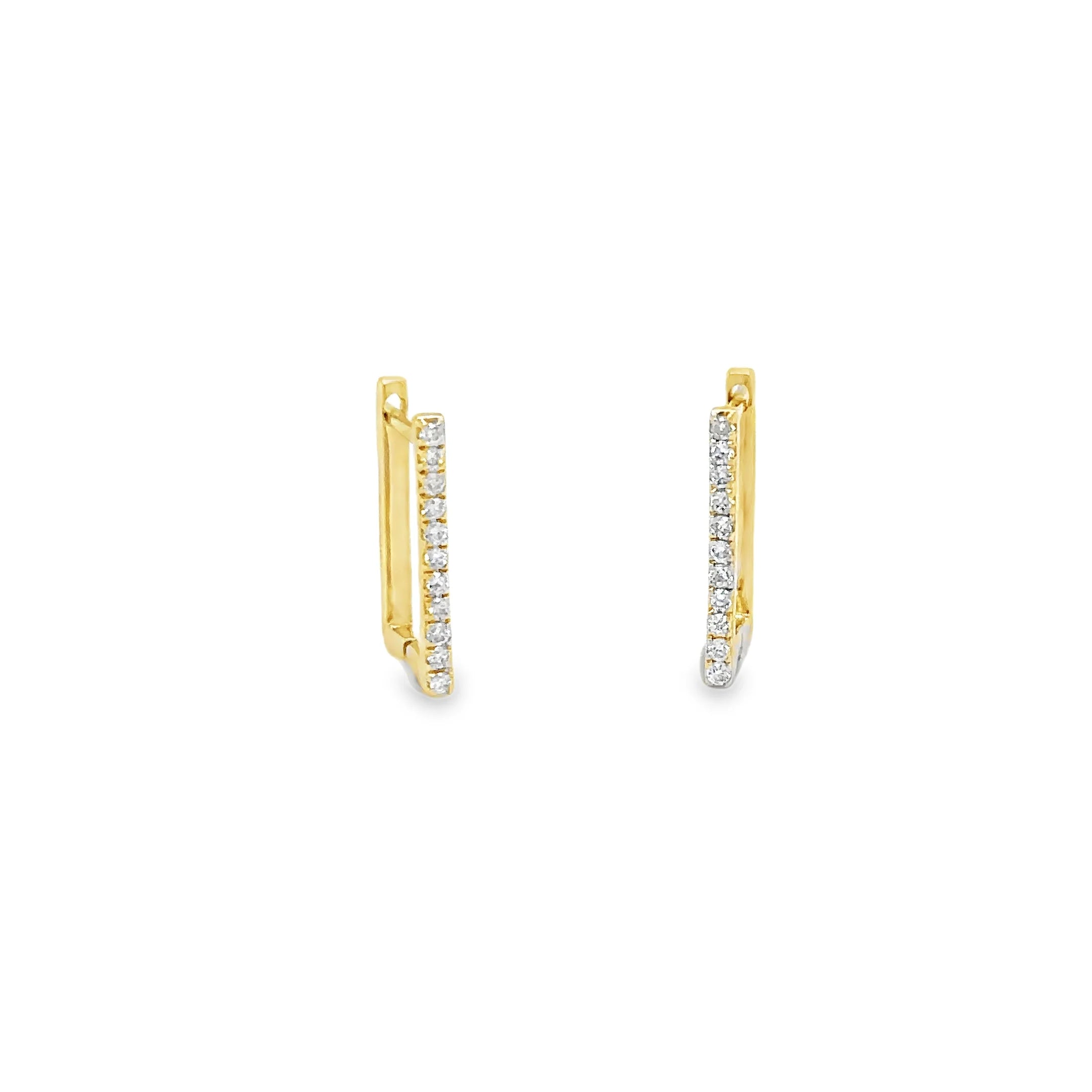 14K Square Huggies - Karlas Jewelry & Gifts
