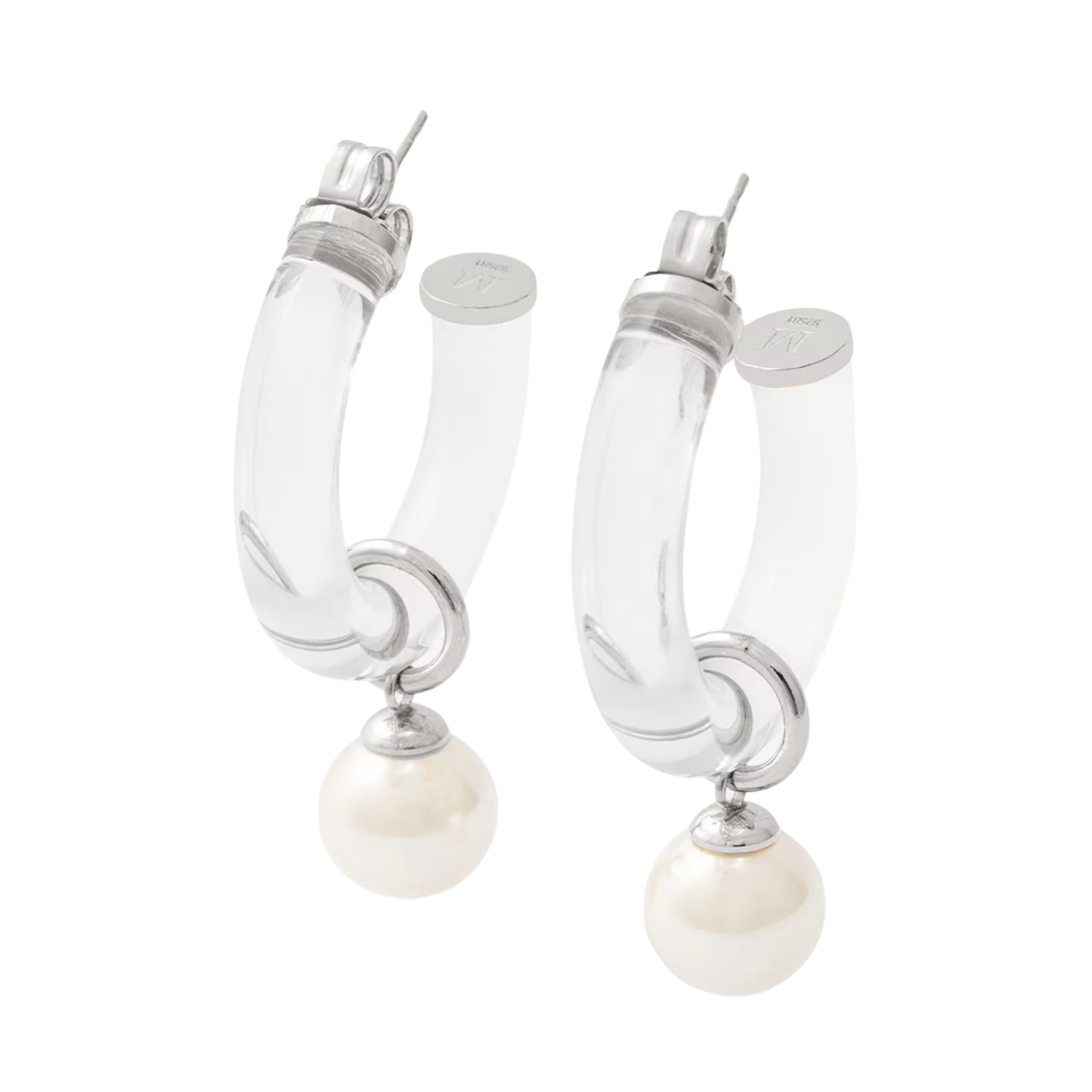 Ayla 10mm Pearl Hoops - Karlas Jewelry & Gifts