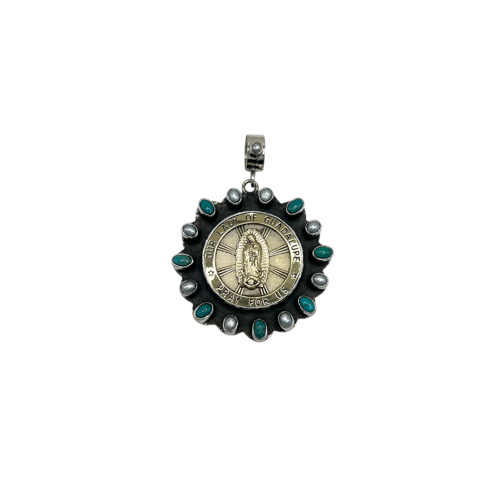 Our Lady of Guadalupe Stone Medallion - Karlas Jewelry & Gifts