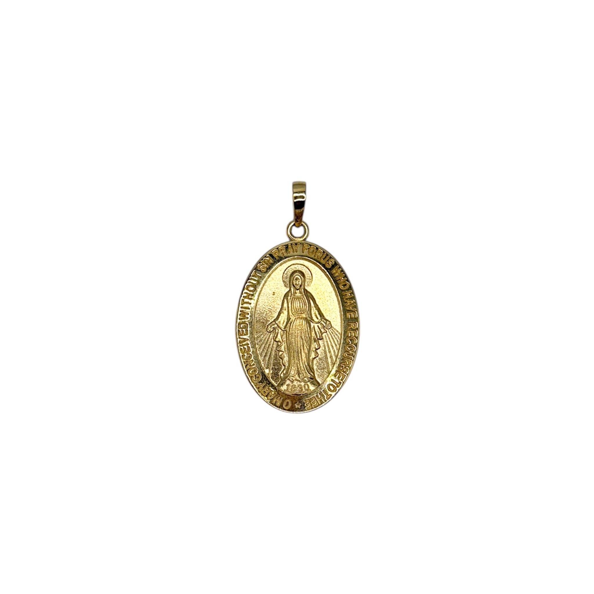 14K Small Milagrosa Pendant - Karlas Jewelry & Gifts