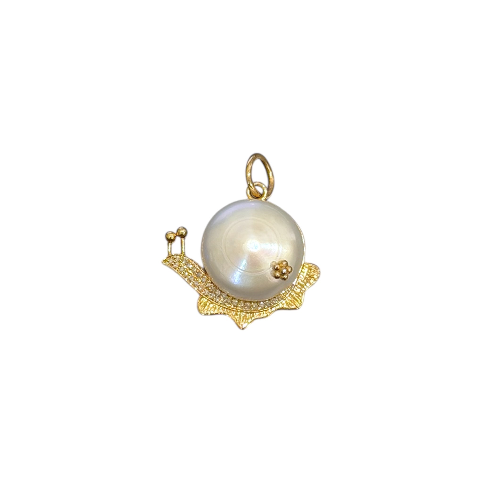 14k Pearl Snail Pendant - Karlas Jewelry & Gifts