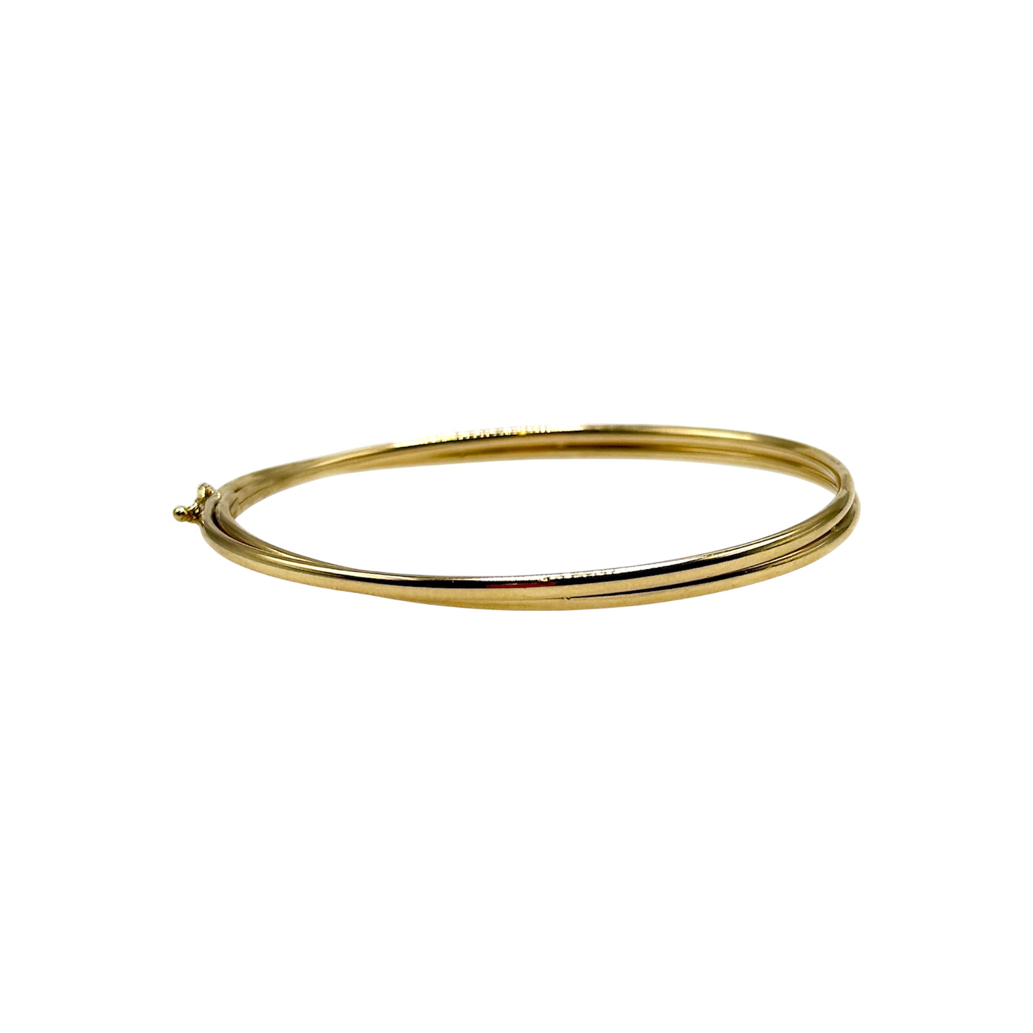 14K Overlapped Bangle - Karlas Jewelry & Gifts