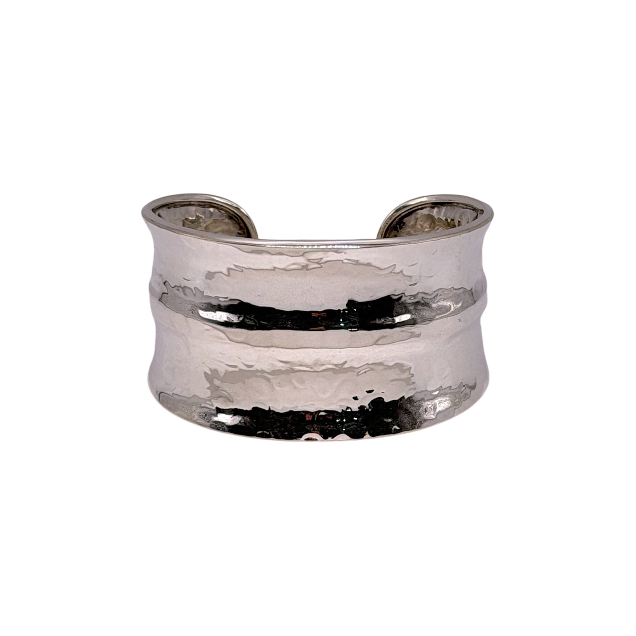 Silver Hammered Ripple Cuff - Karlas Jewelry & Gifts