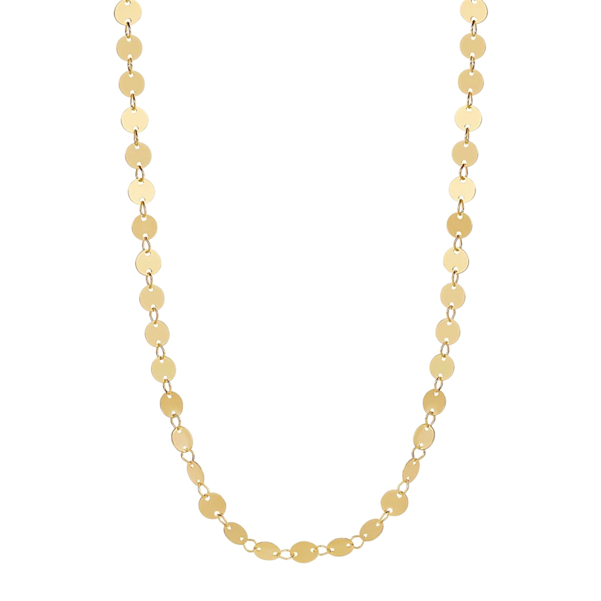 Shimmer Disc Chain - Karlas Jewelry & Gifts