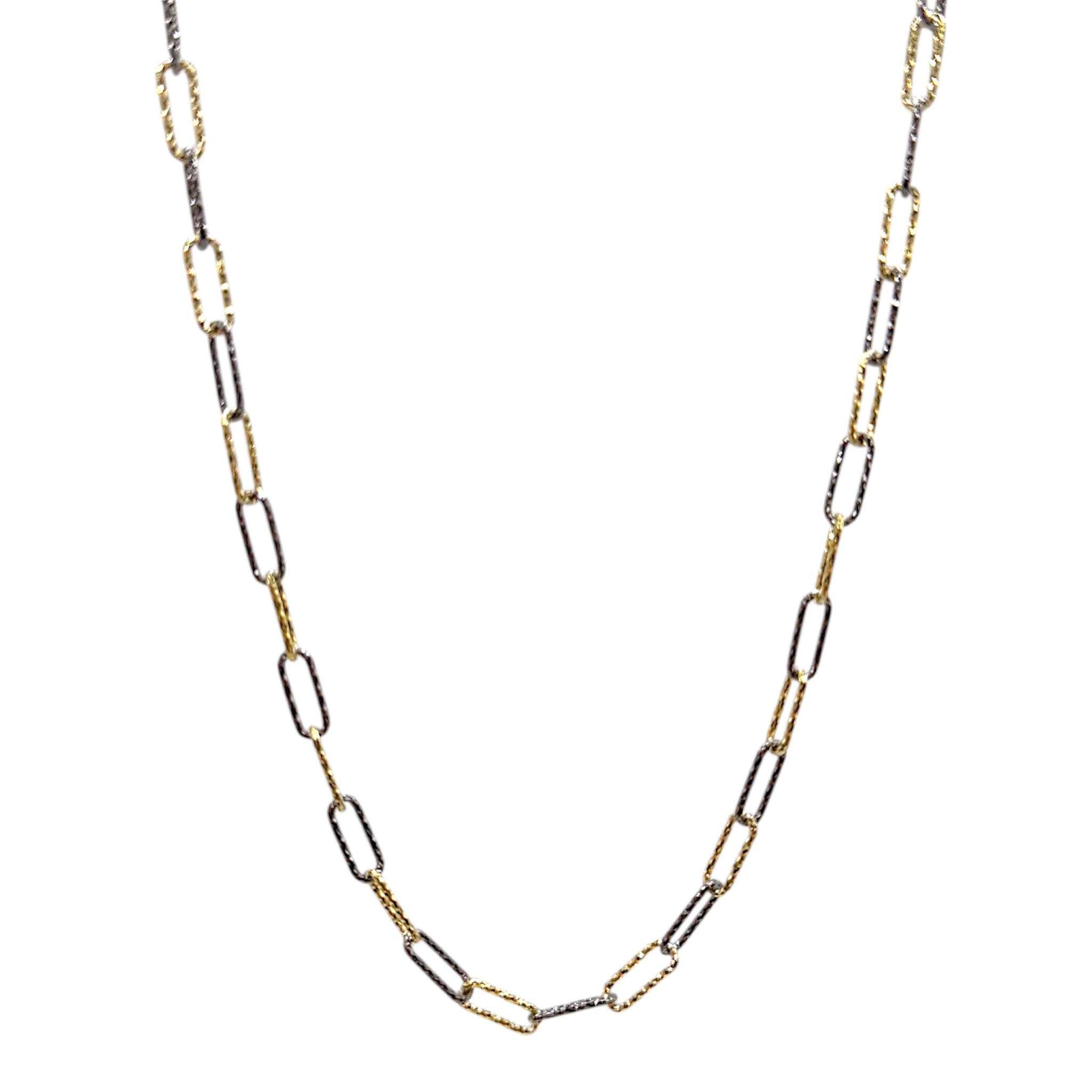Diamond Cut Paperclip Necklace - Karlas Jewelry & Gifts