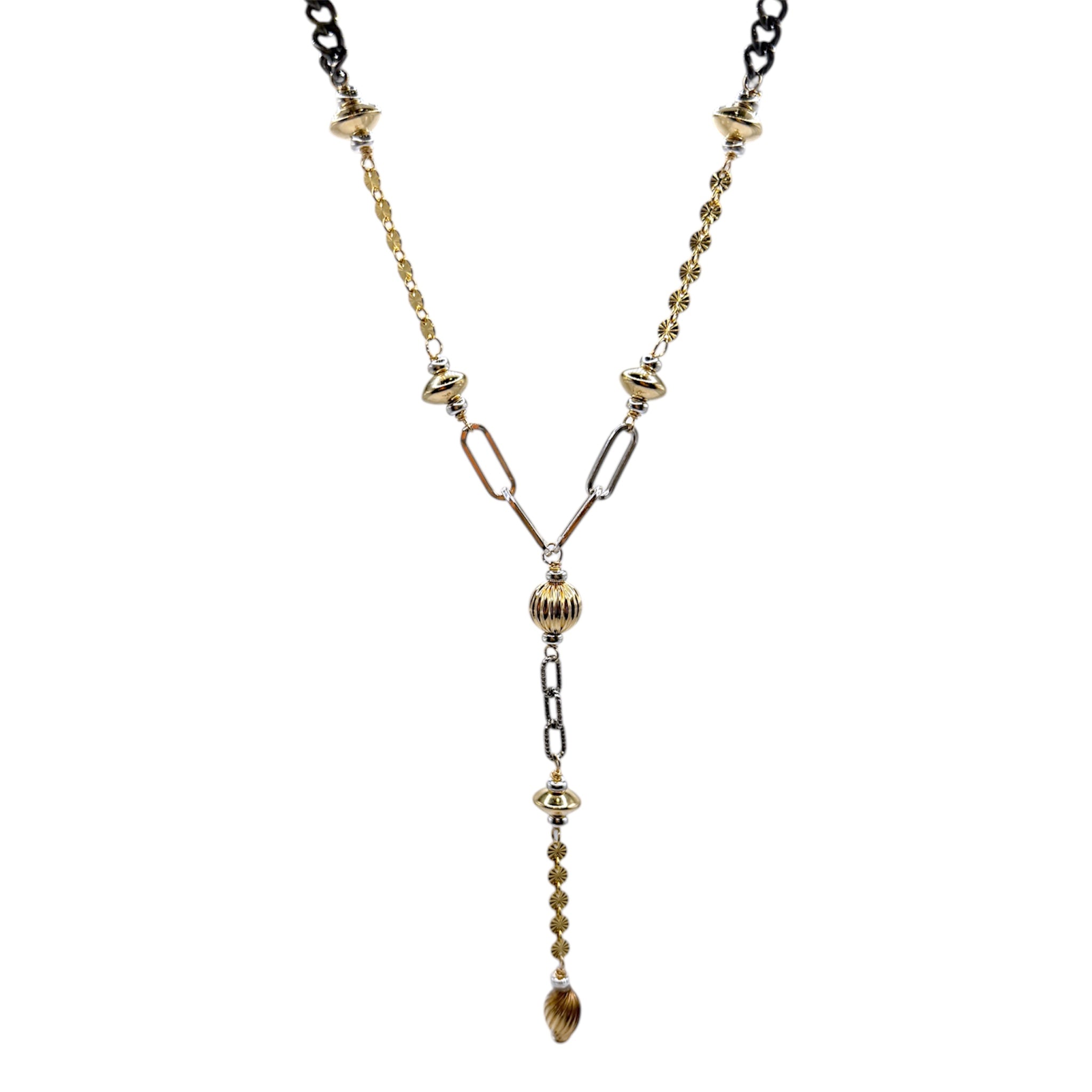 Mixed Metal Lariat - Karlas Jewelry & Gifts