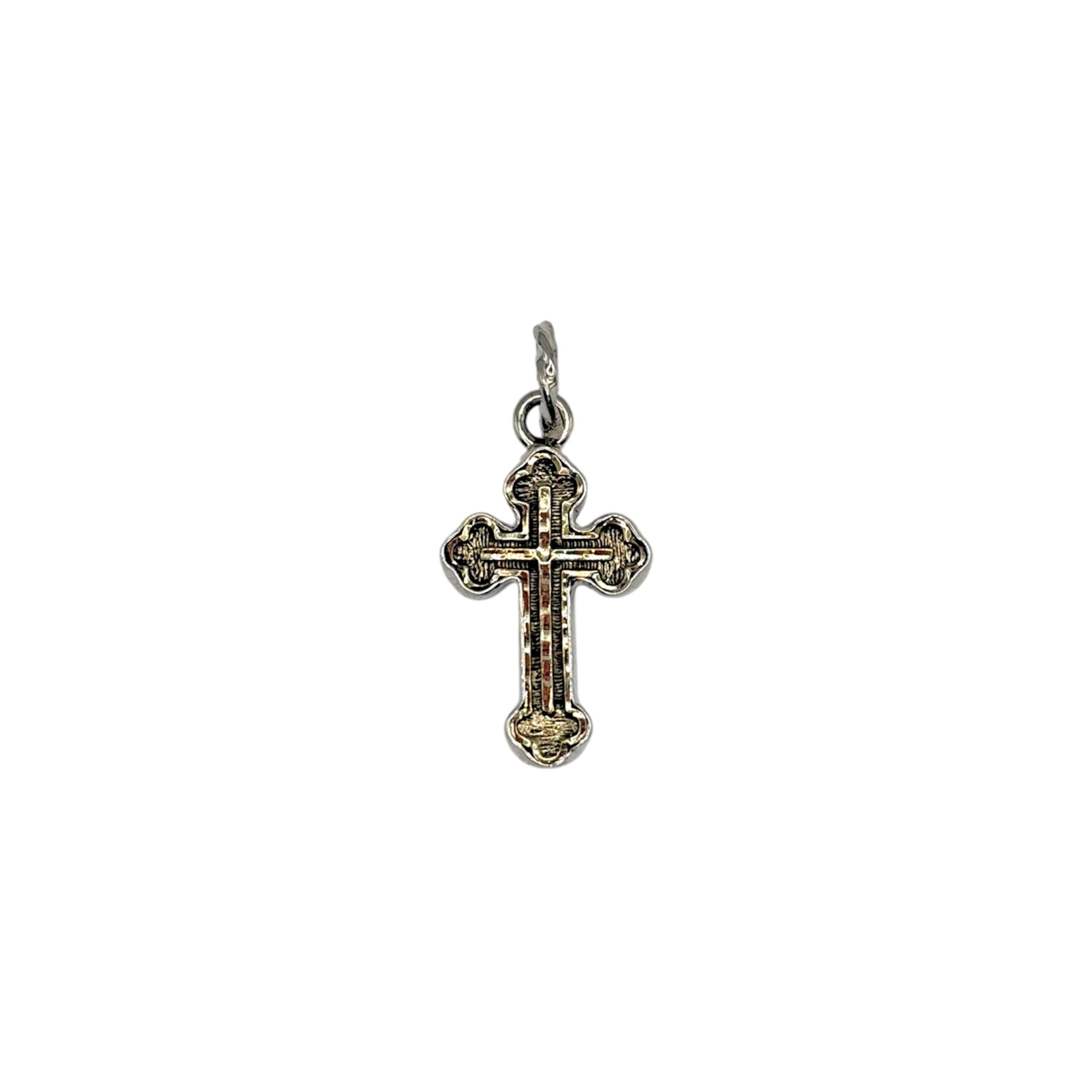 Gold Scallop Cross Pendant - Karlas Jewelry & Gifts