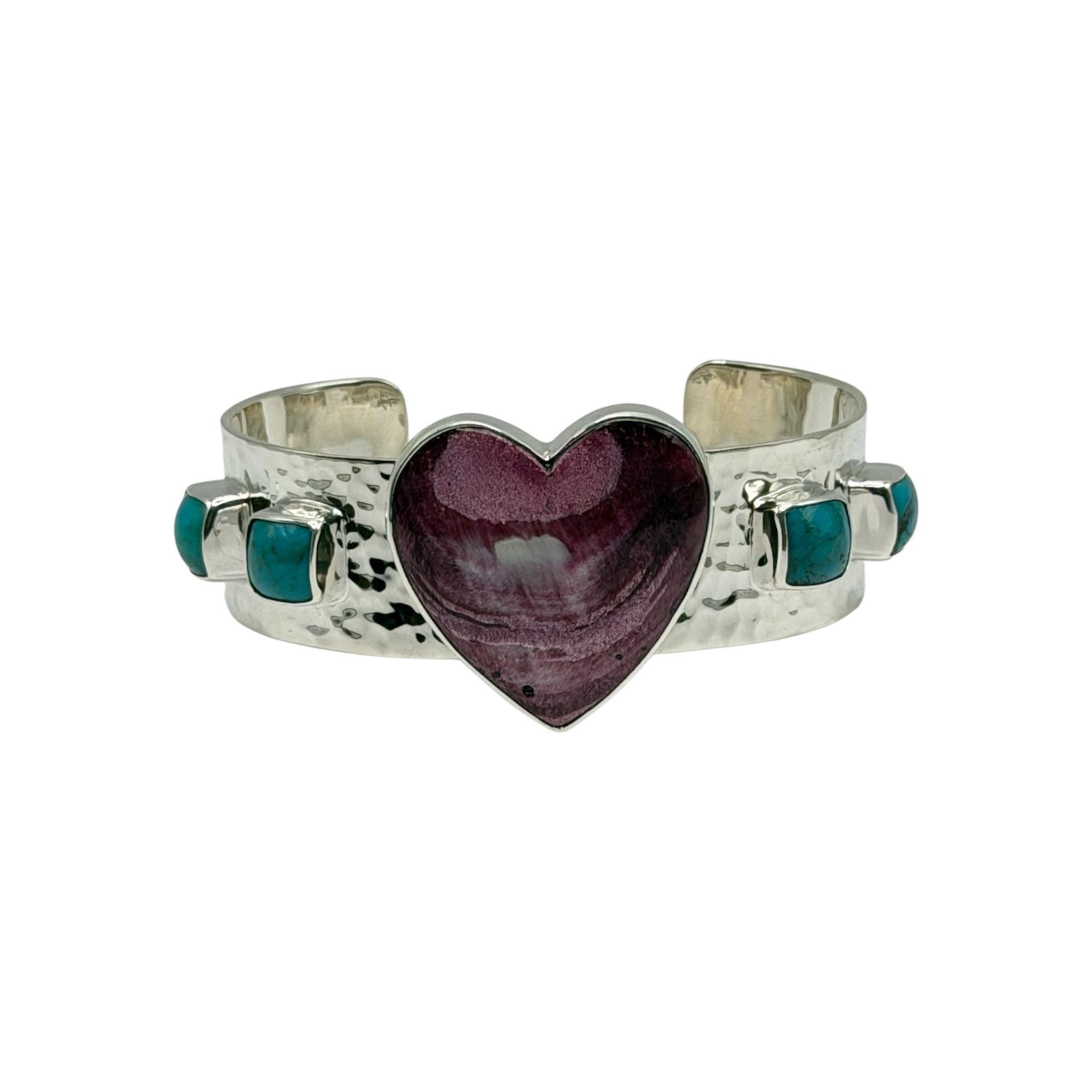 Sodalite Heart Cuff - Karlas Jewelry & Gifts