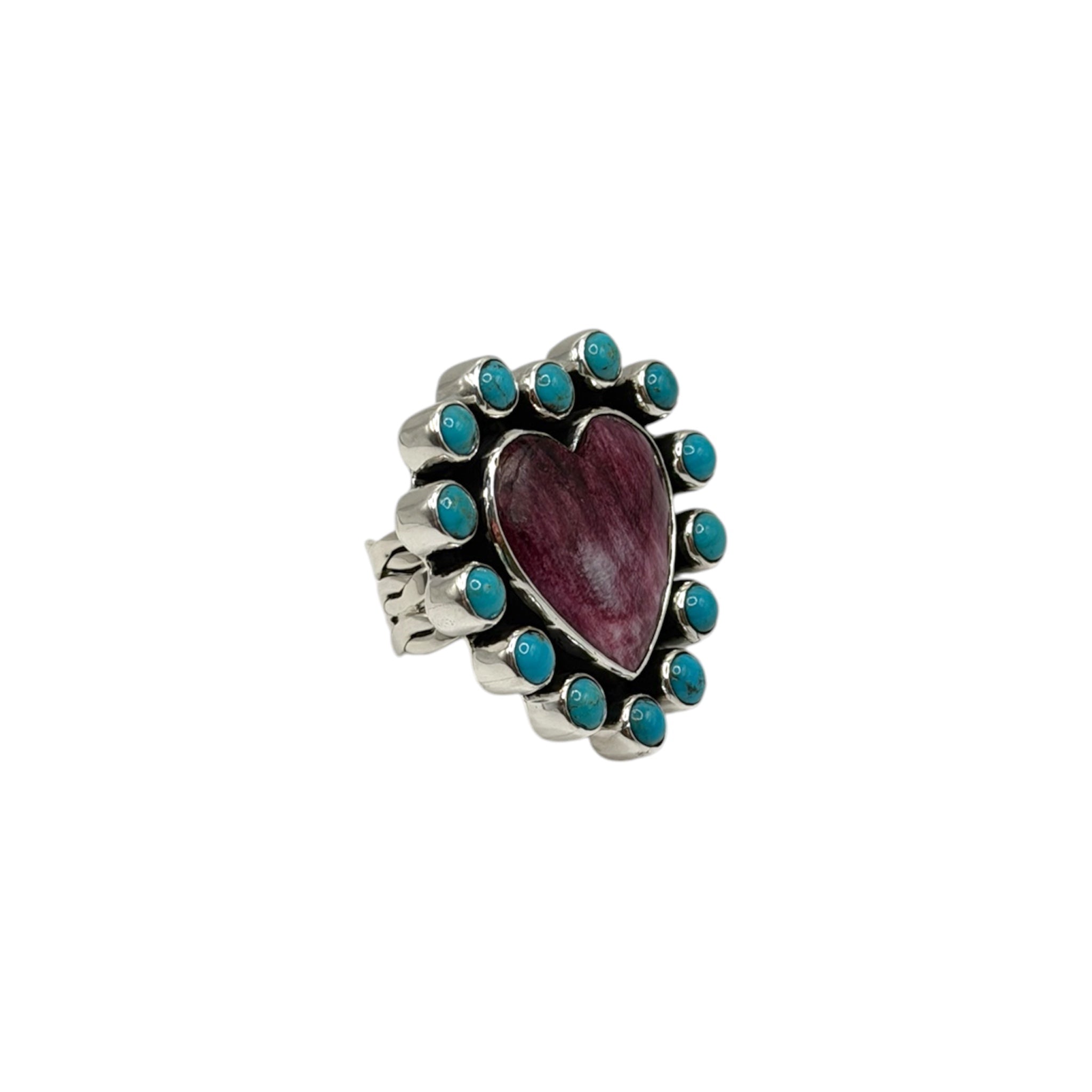 Sodalite Heart Ring - Karlas Jewelry & Gifts