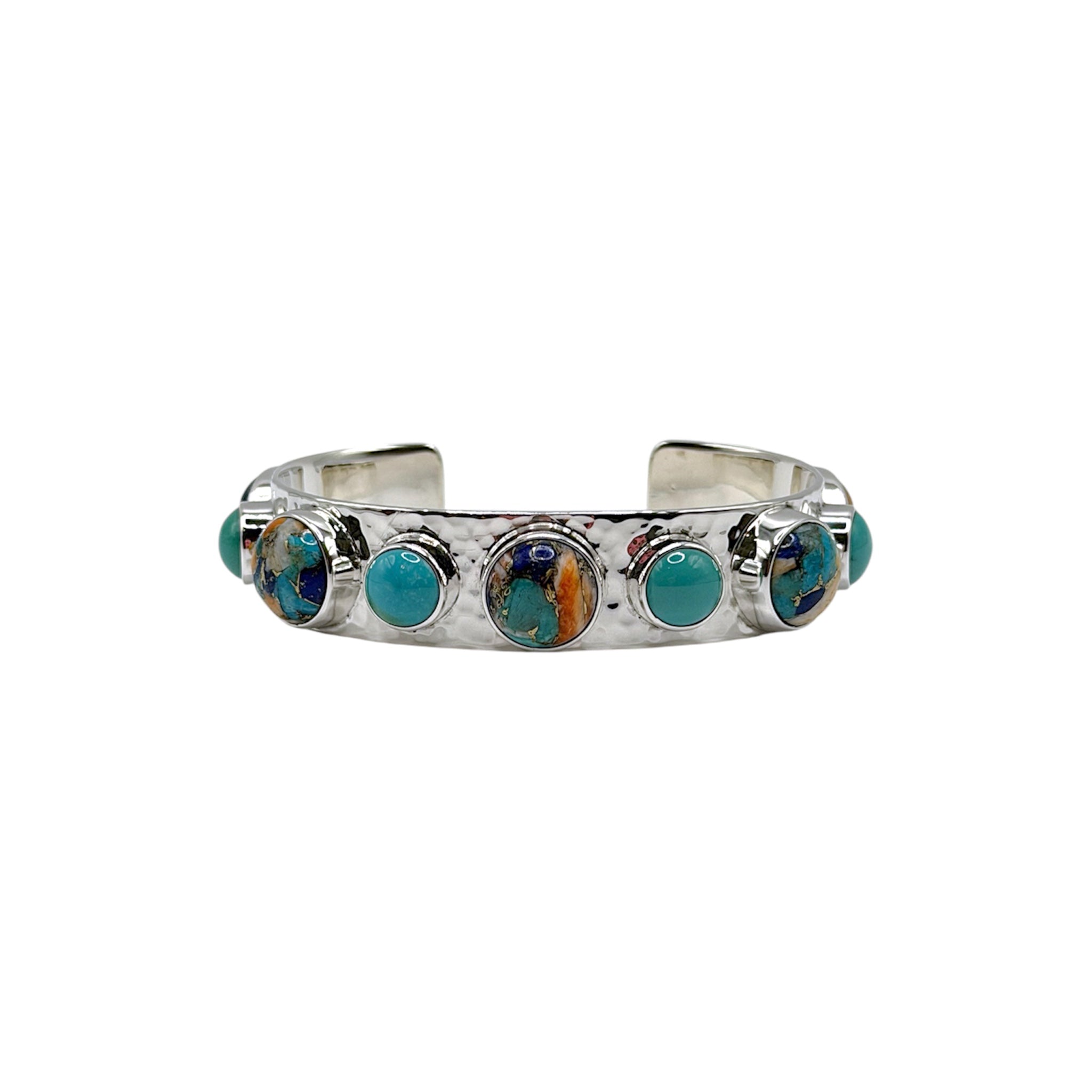 Dahlia + Turquoise Cuff - Karlas Jewelry & Gifts