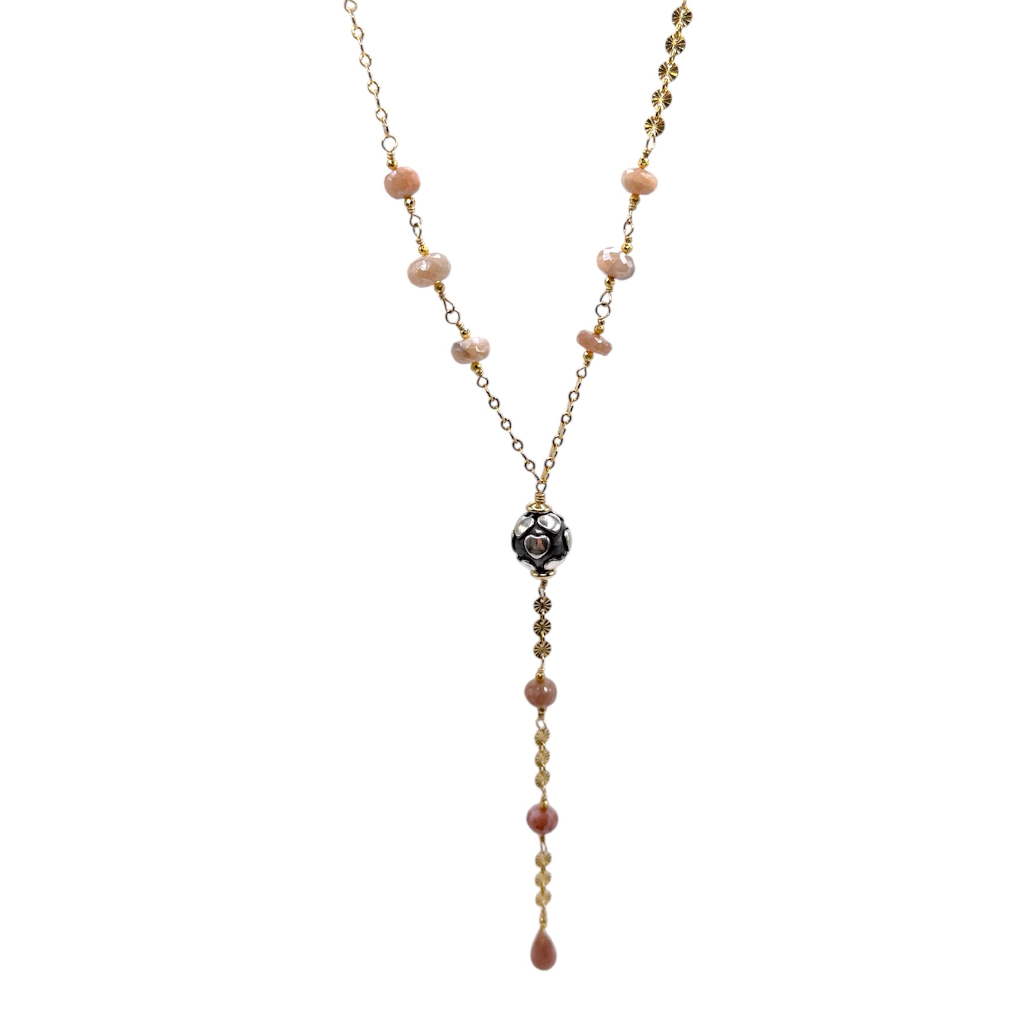 Amorcito Corazon Stone Lariat - Karlas Jewelry & Gifts