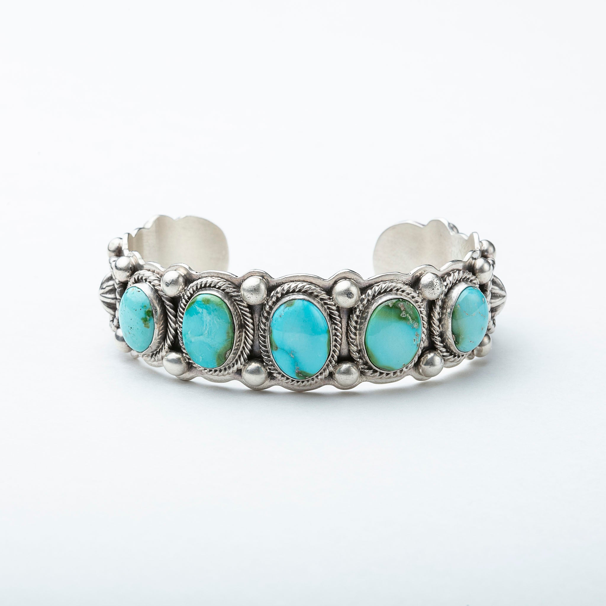 Navajo Sonoran Gold Turquoise Cuff - Karlas Jewelry & Gifts