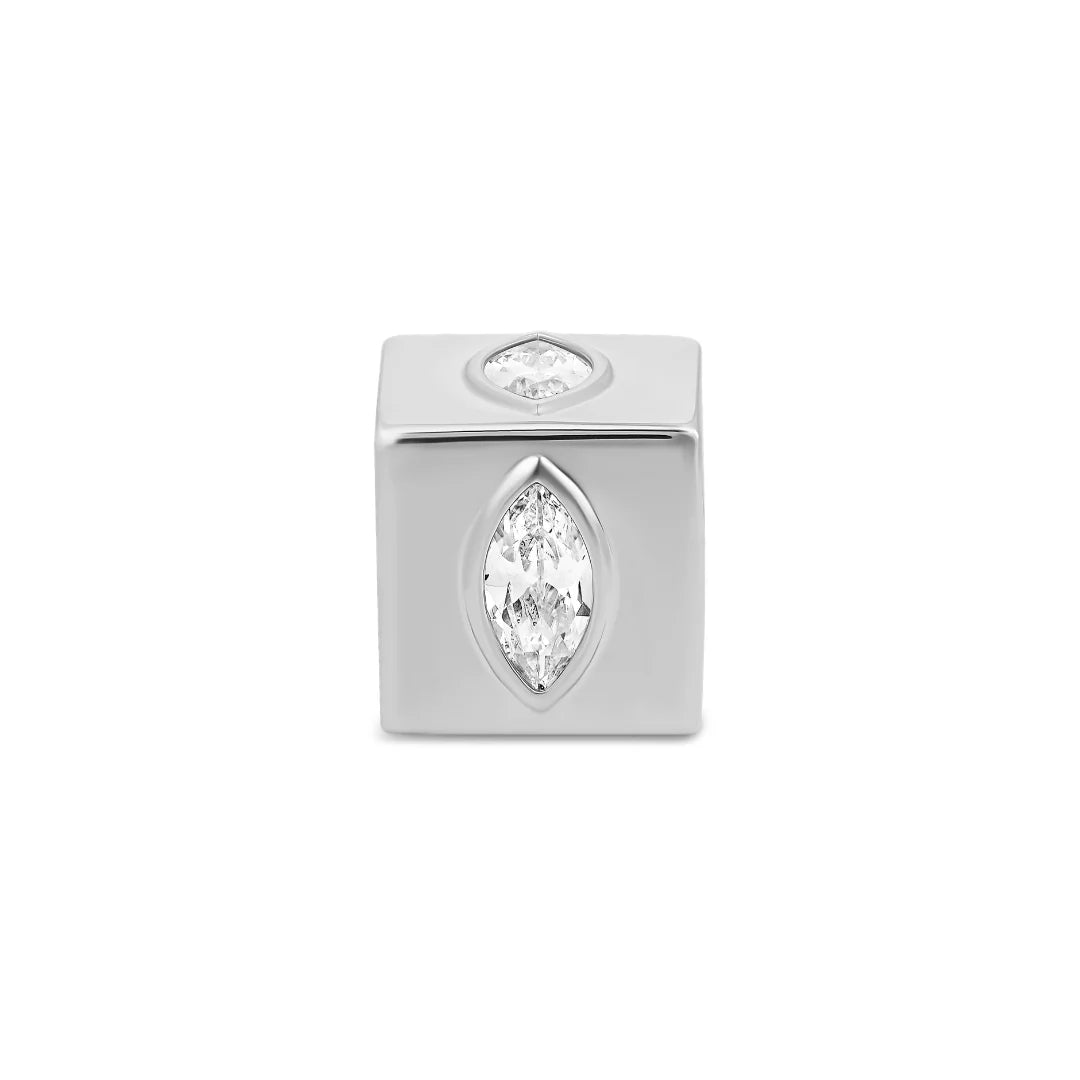 Marquise Cube Spacer Charm - Karlas Jewelry & Gifts