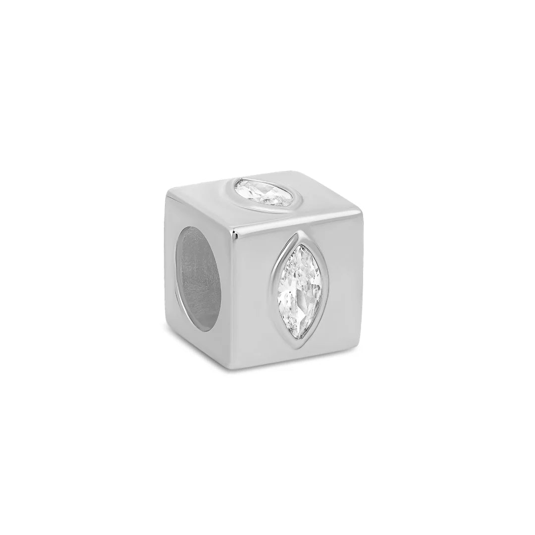 Marquise Cube Spacer Charm - Karlas Jewelry & Gifts