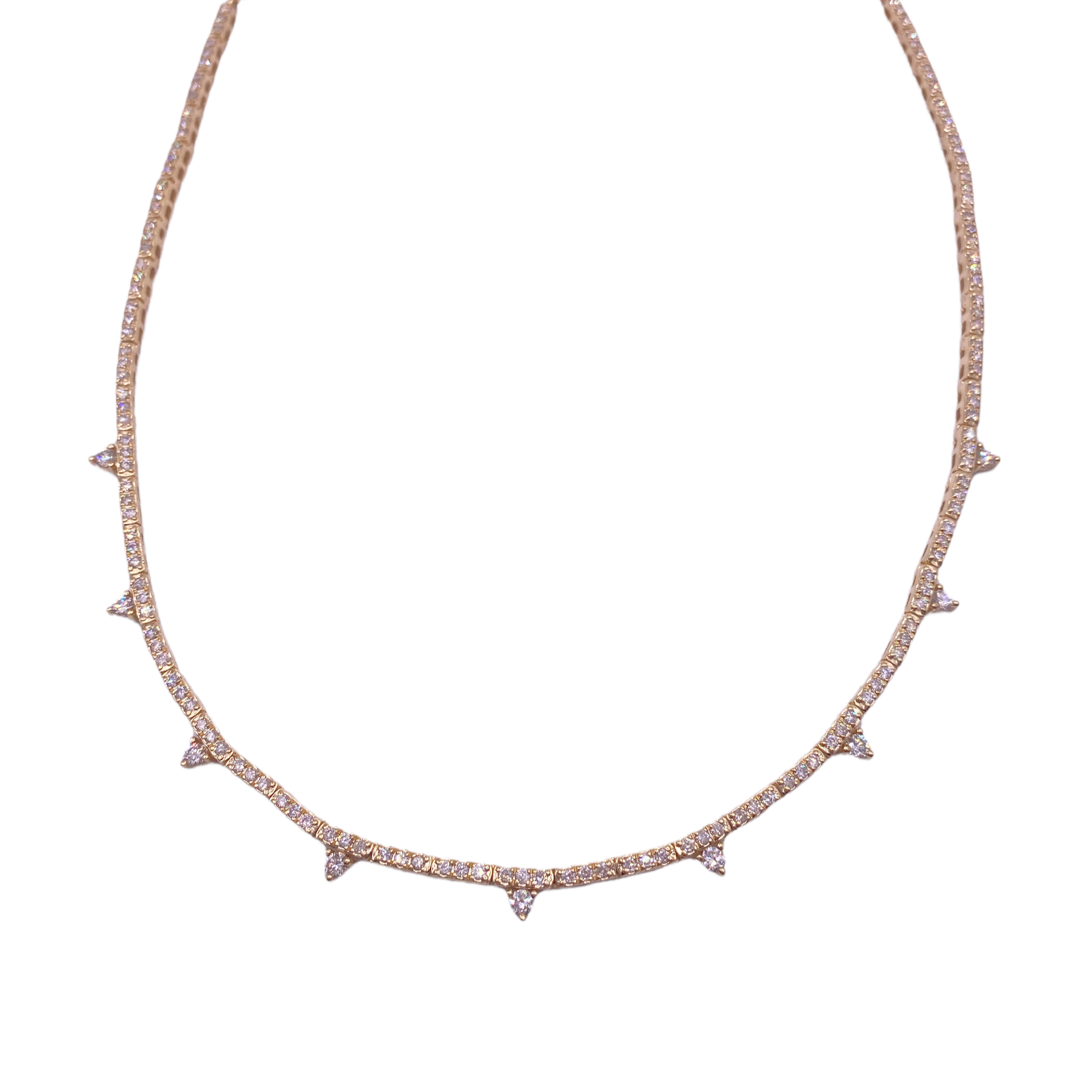 Butterfly diamond tennis necklace deals