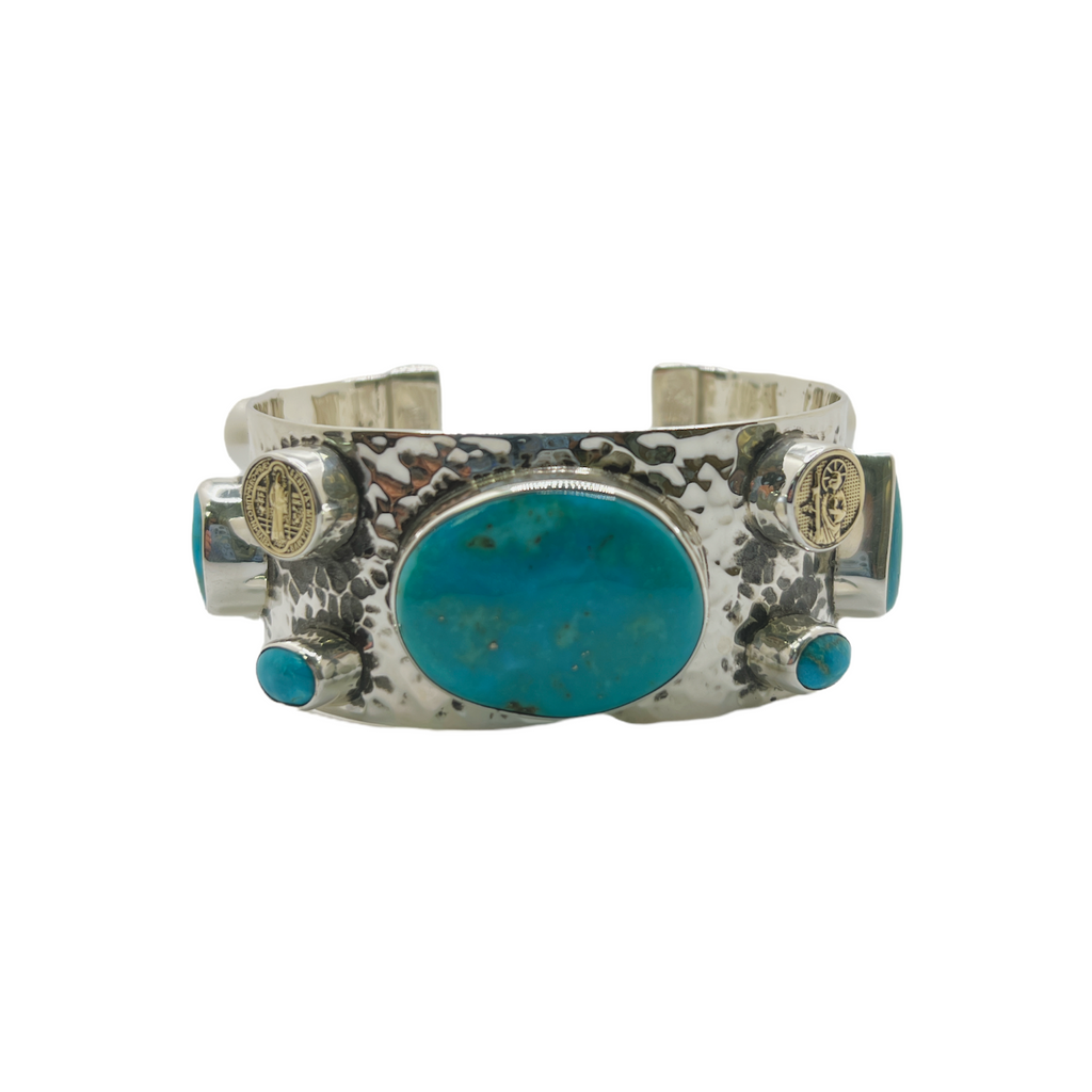 La Reyna Double Saint Turquoise Cuff - Karlas Jewelry & Gifts