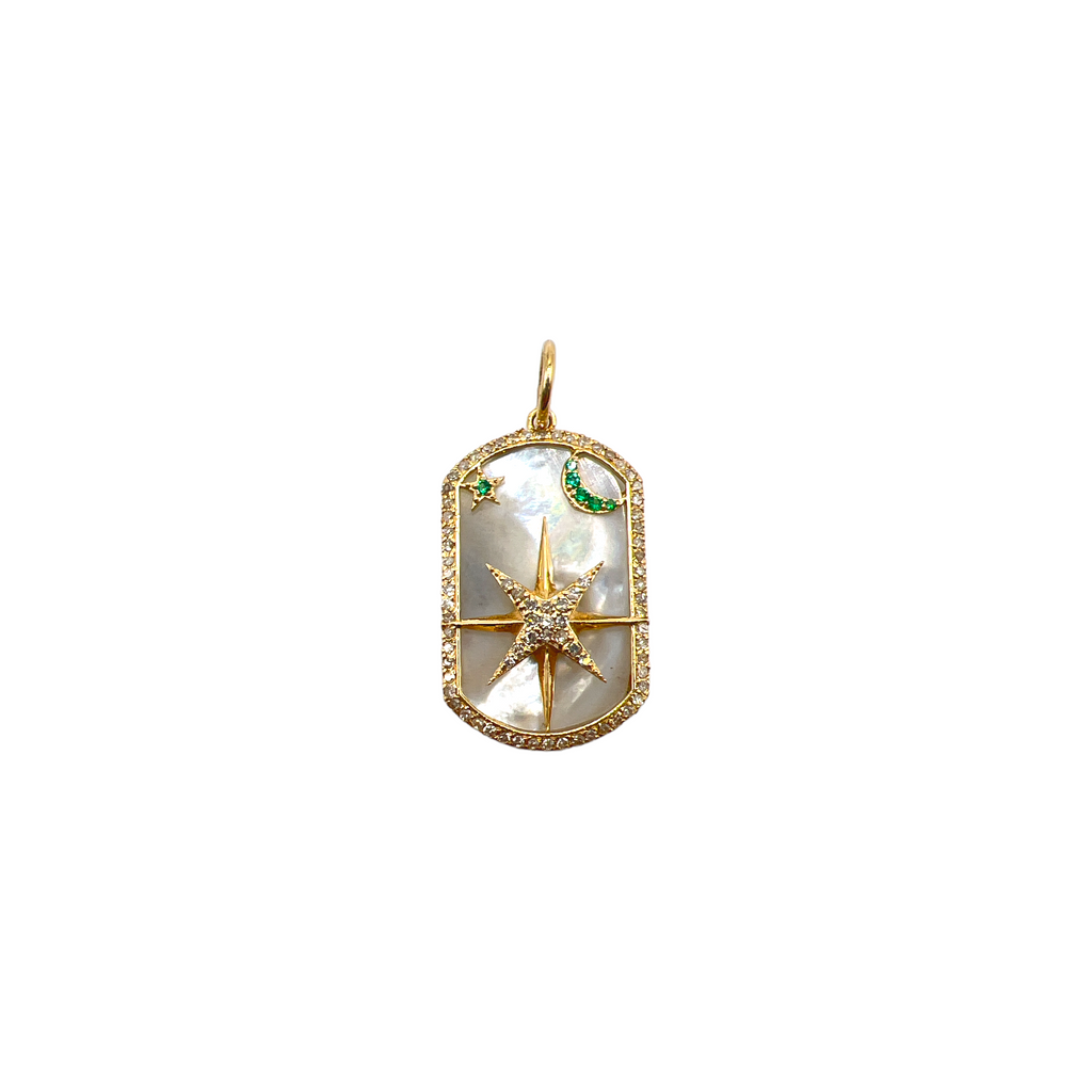 Mother of Pearl Starburst Pendant - Karlas Jewelry & Gifts