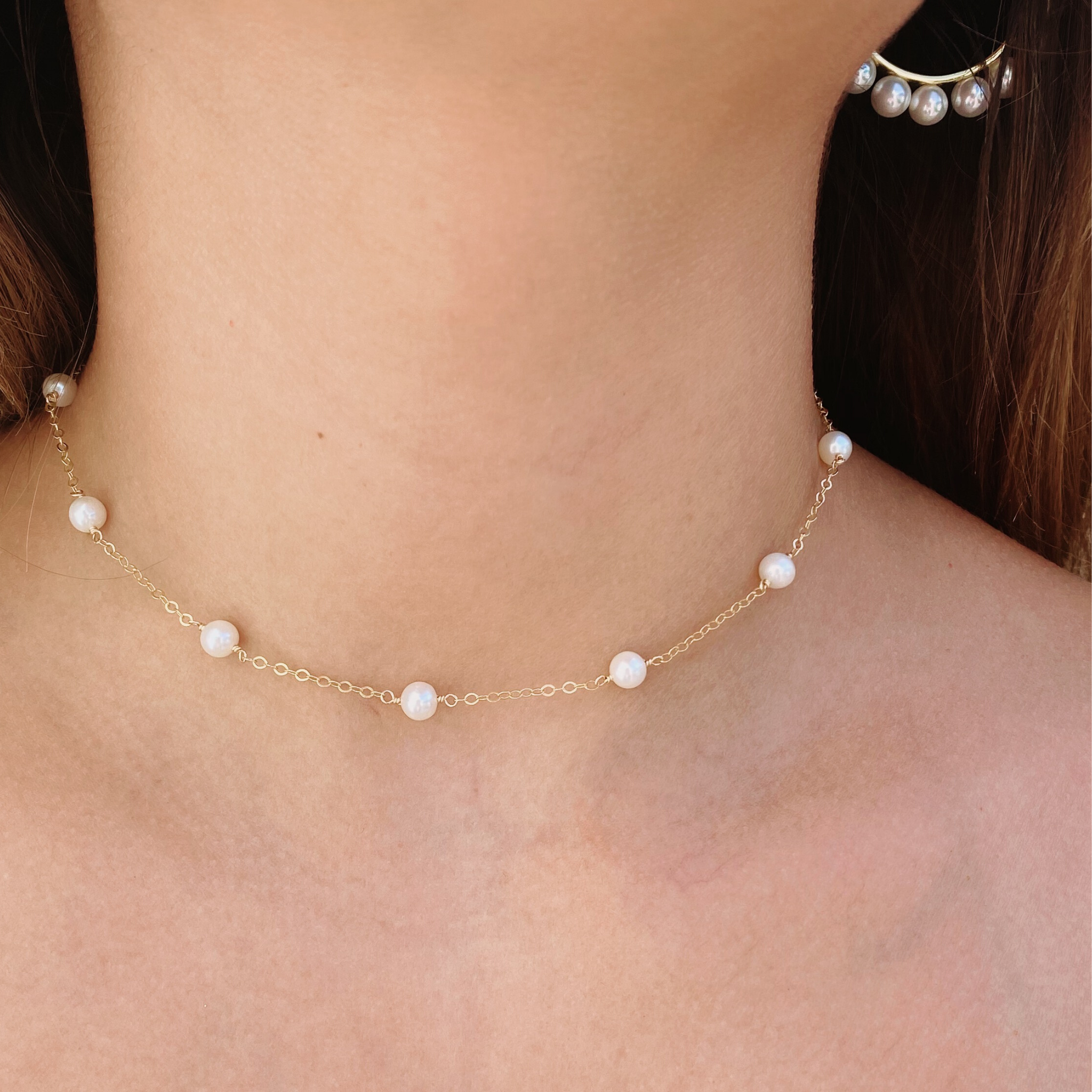 Tin cup on sale pearl necklace