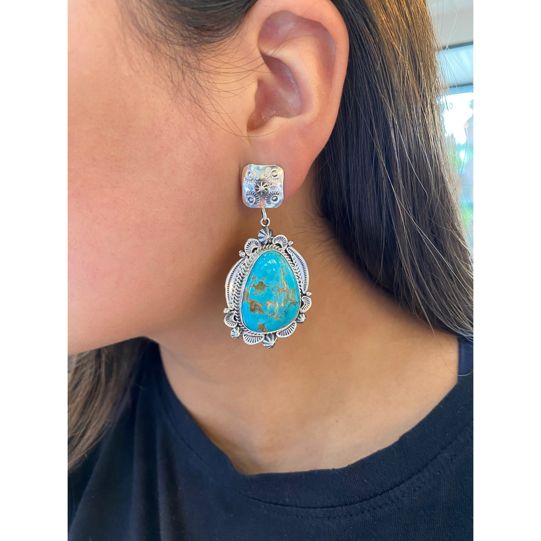 Turquoise 2025 indian earrings